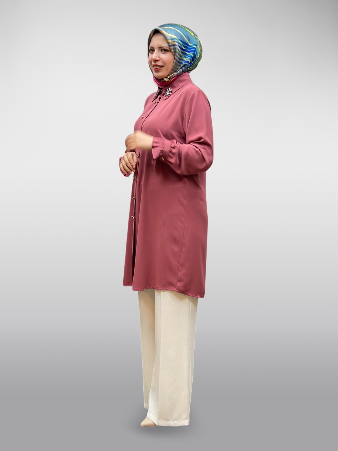 Çift Düğmeli Tunik A5106