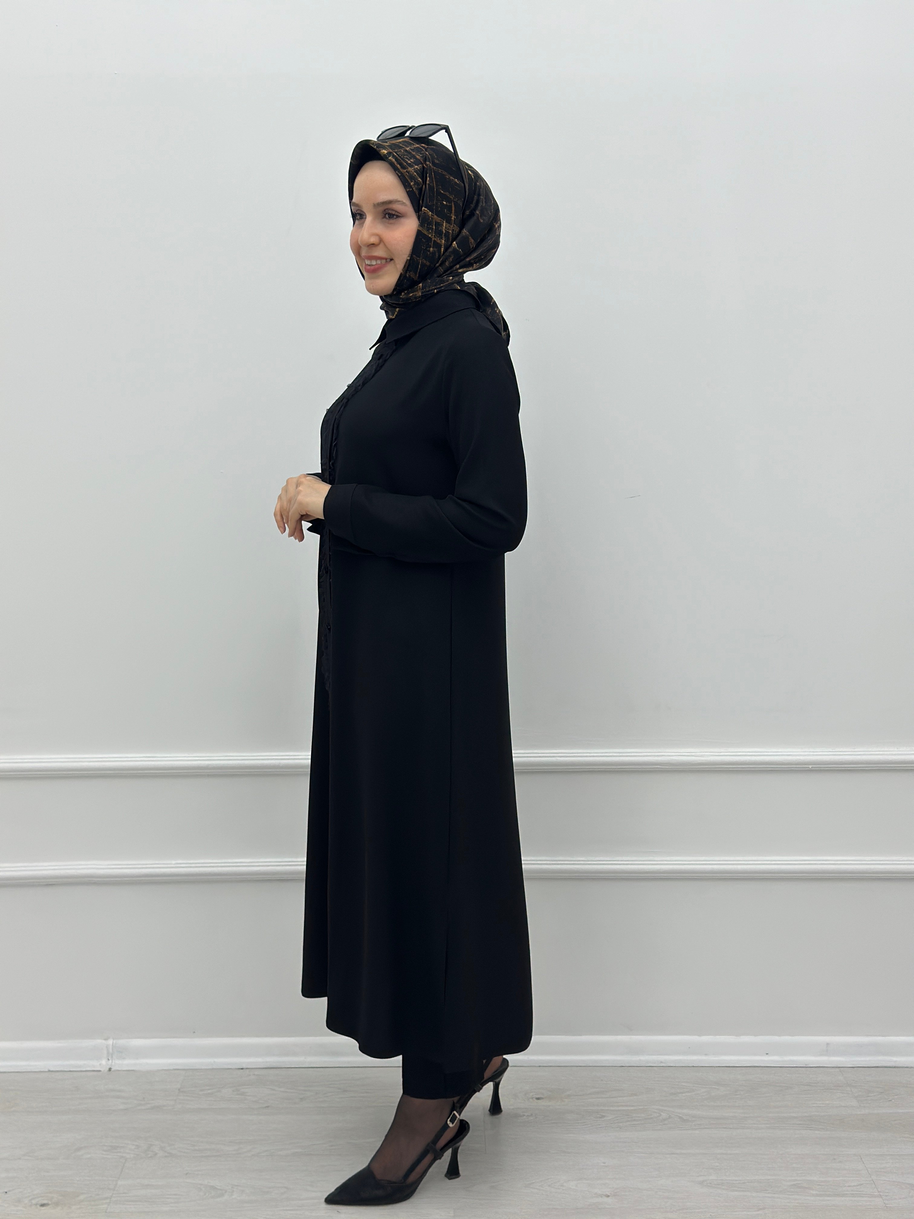 Simli Nervürlü Tunik A4904