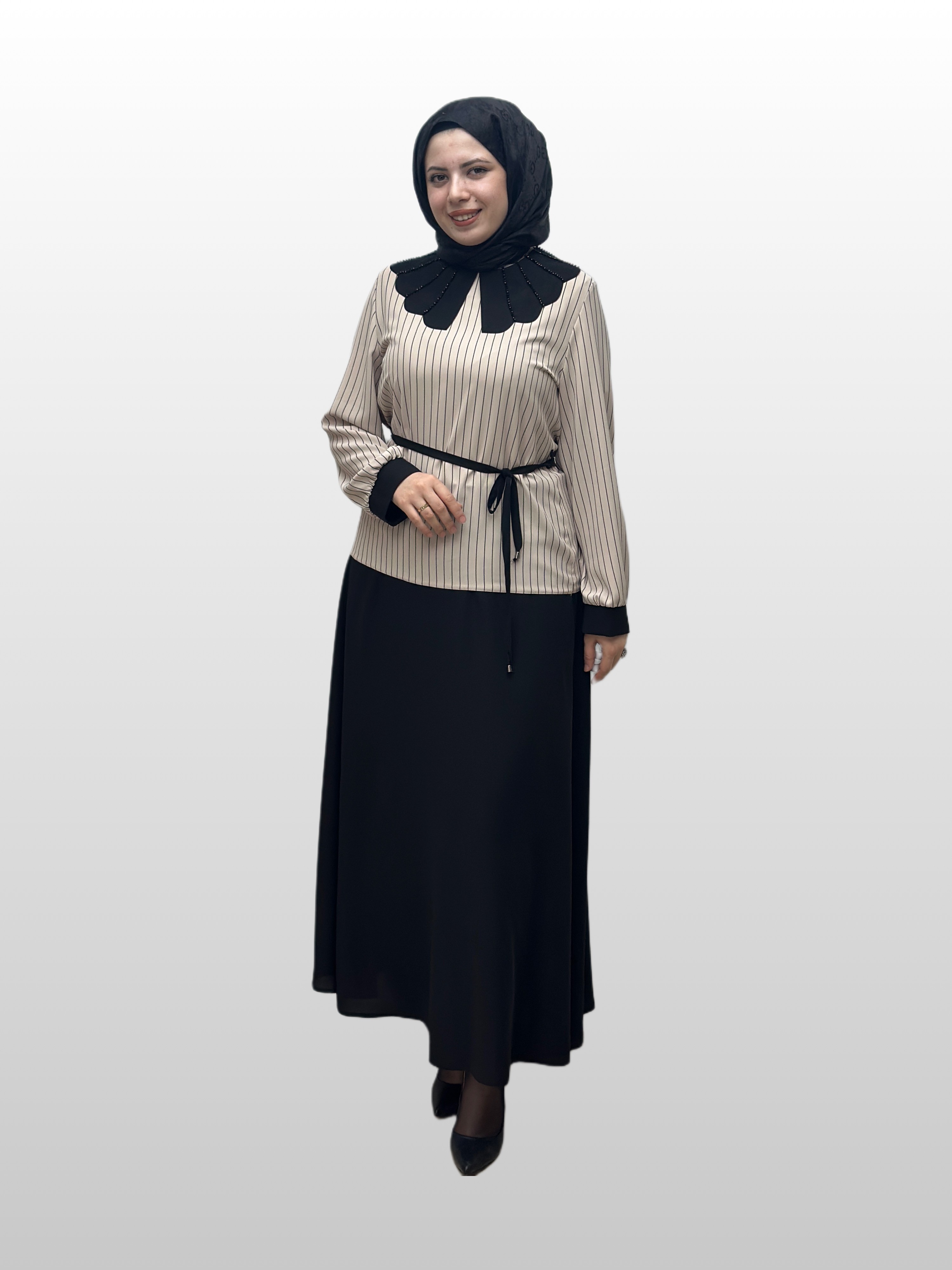 Yaka Taş İşlmeli Takım 6109