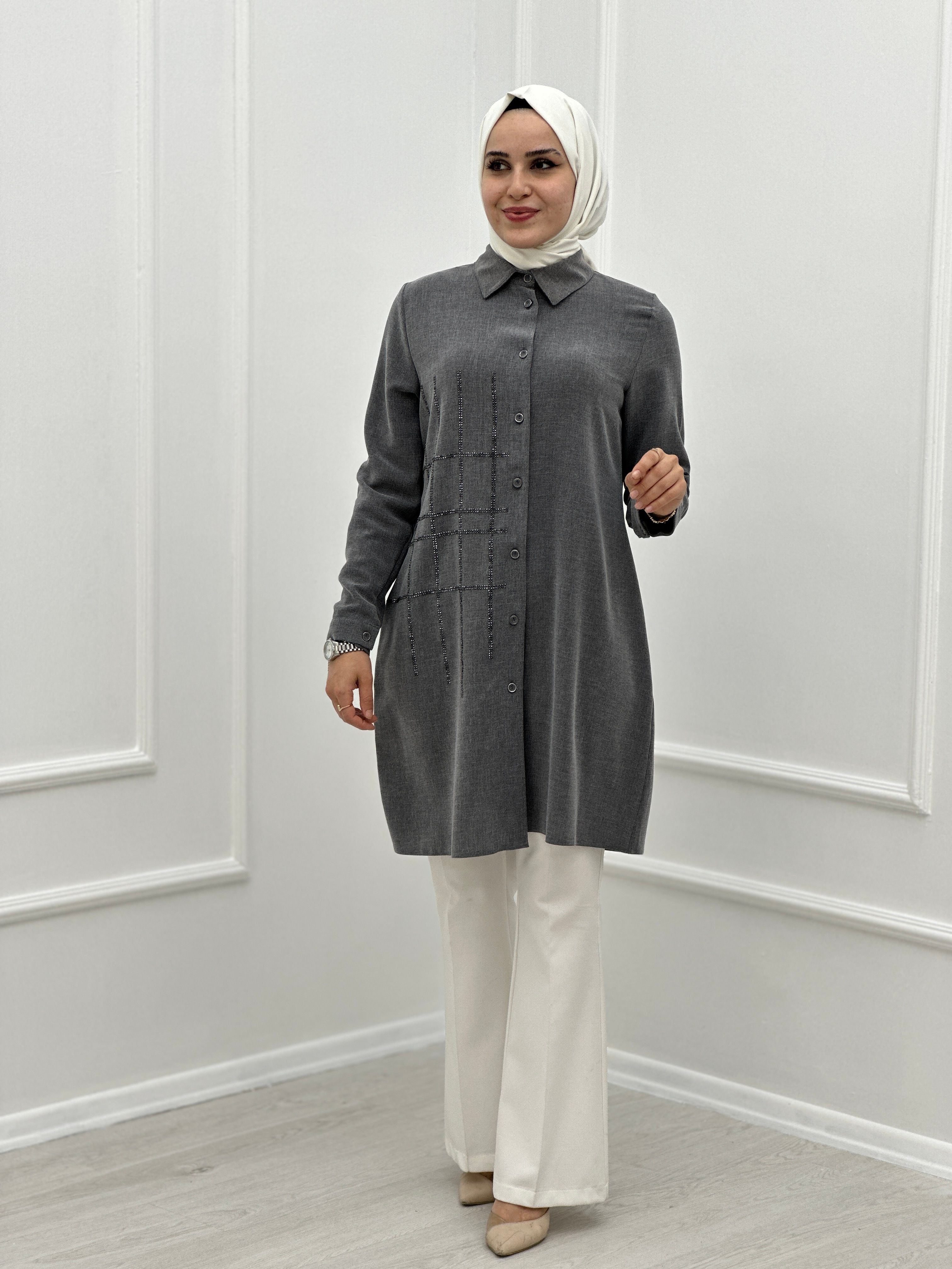 Sade Taşlı Tunik 4836