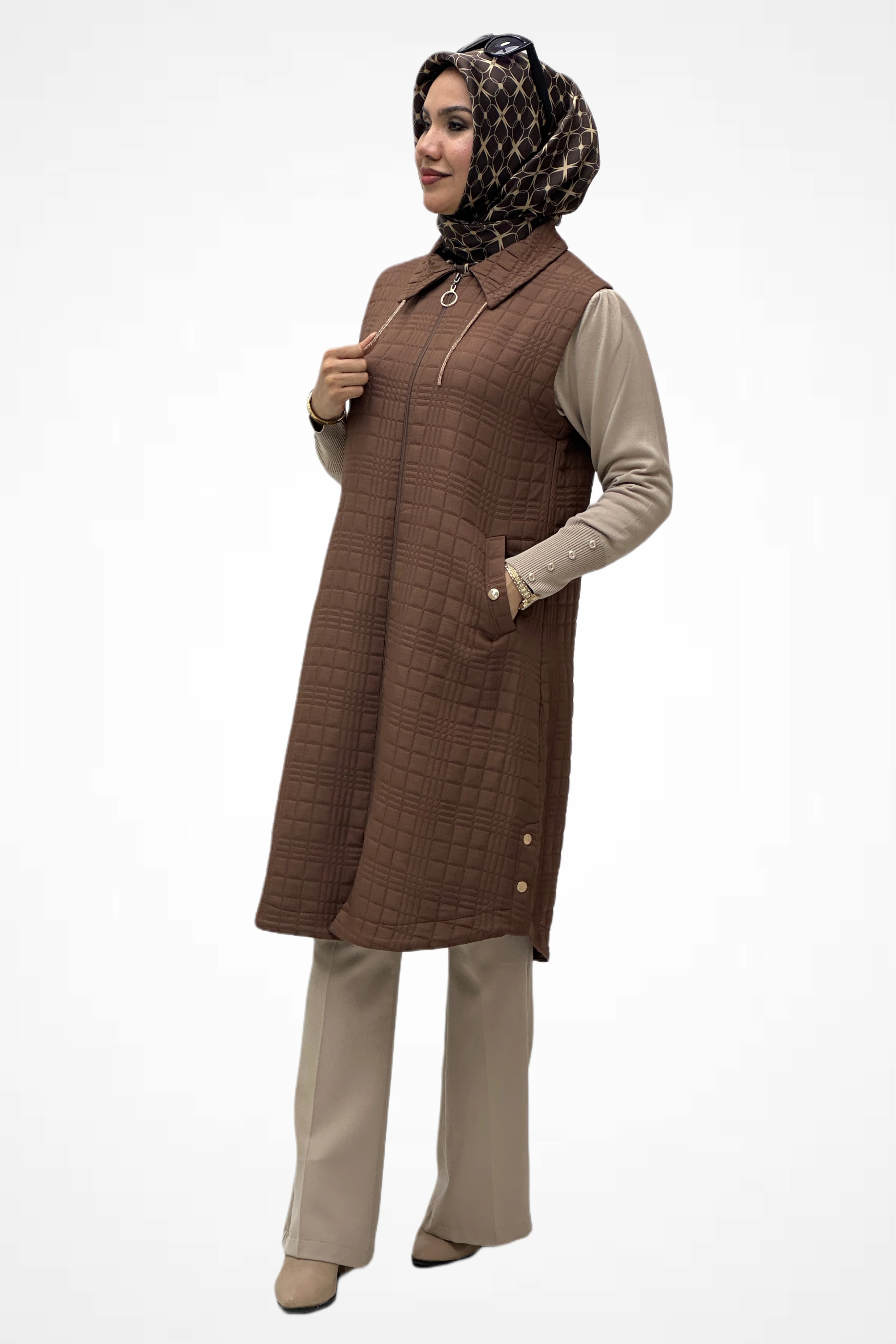  Kapitone Yelek N4805