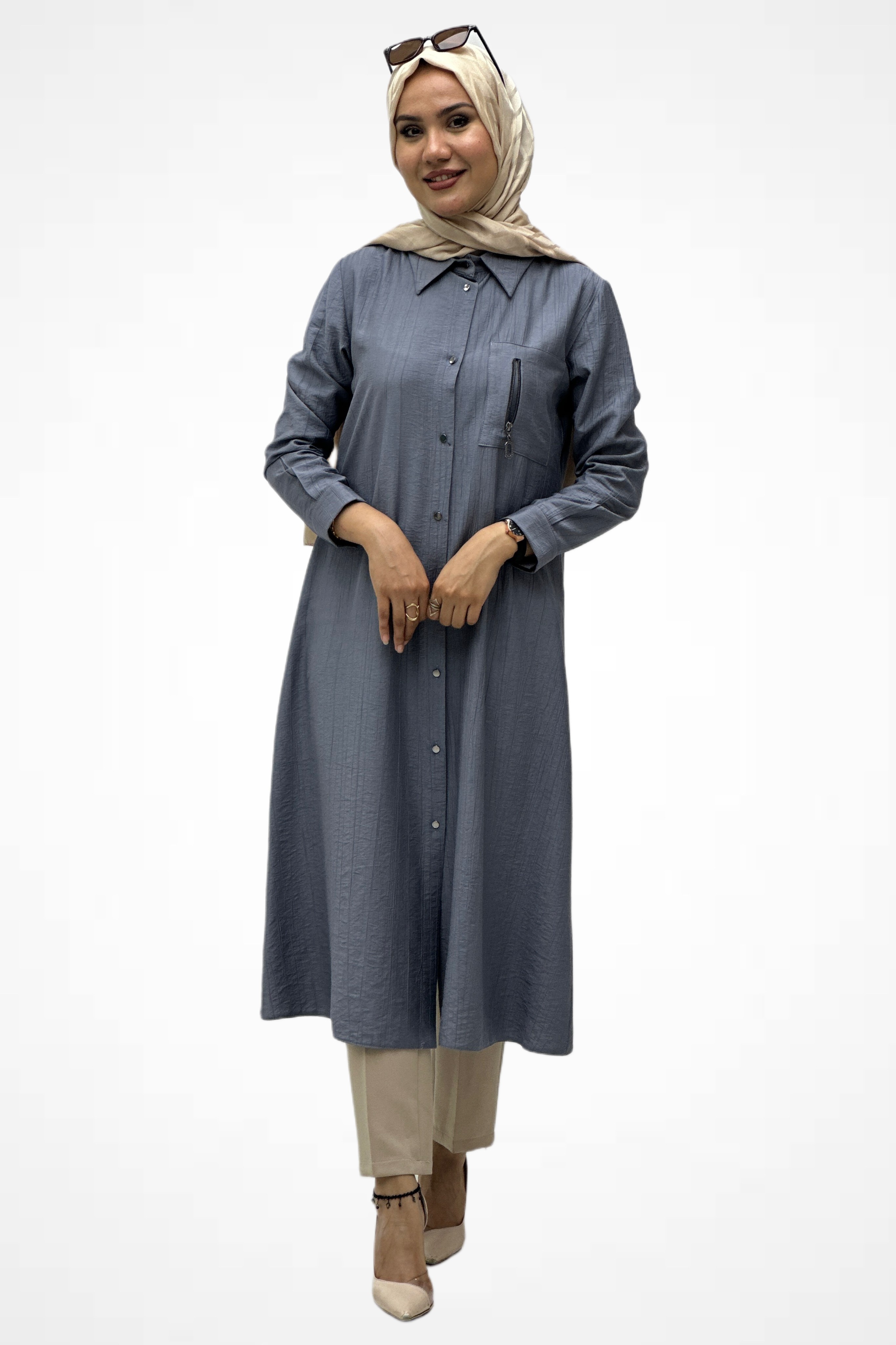 Fermuarlı Tunik 2089