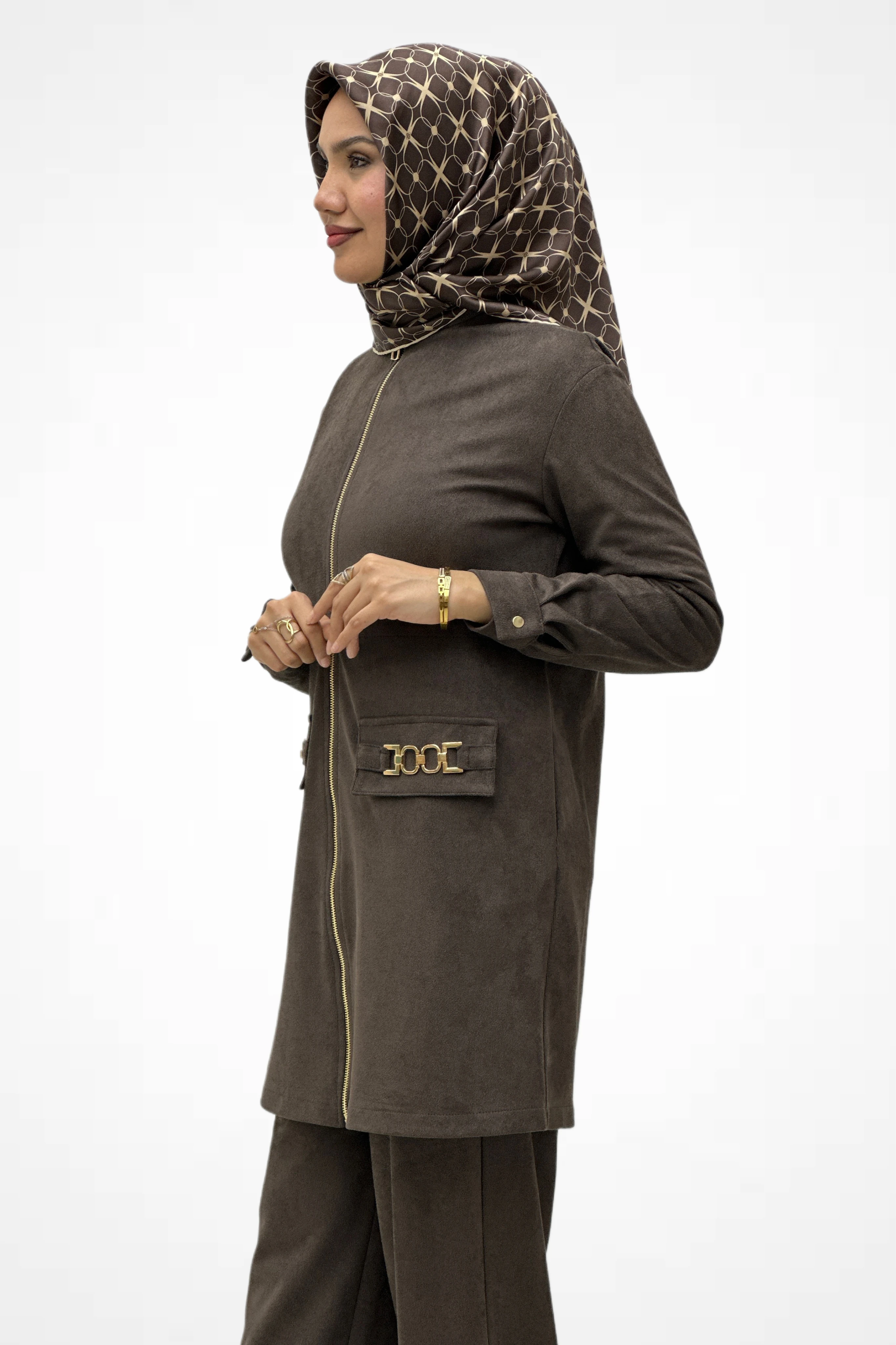 Gold Zincir Detaylı Takım 