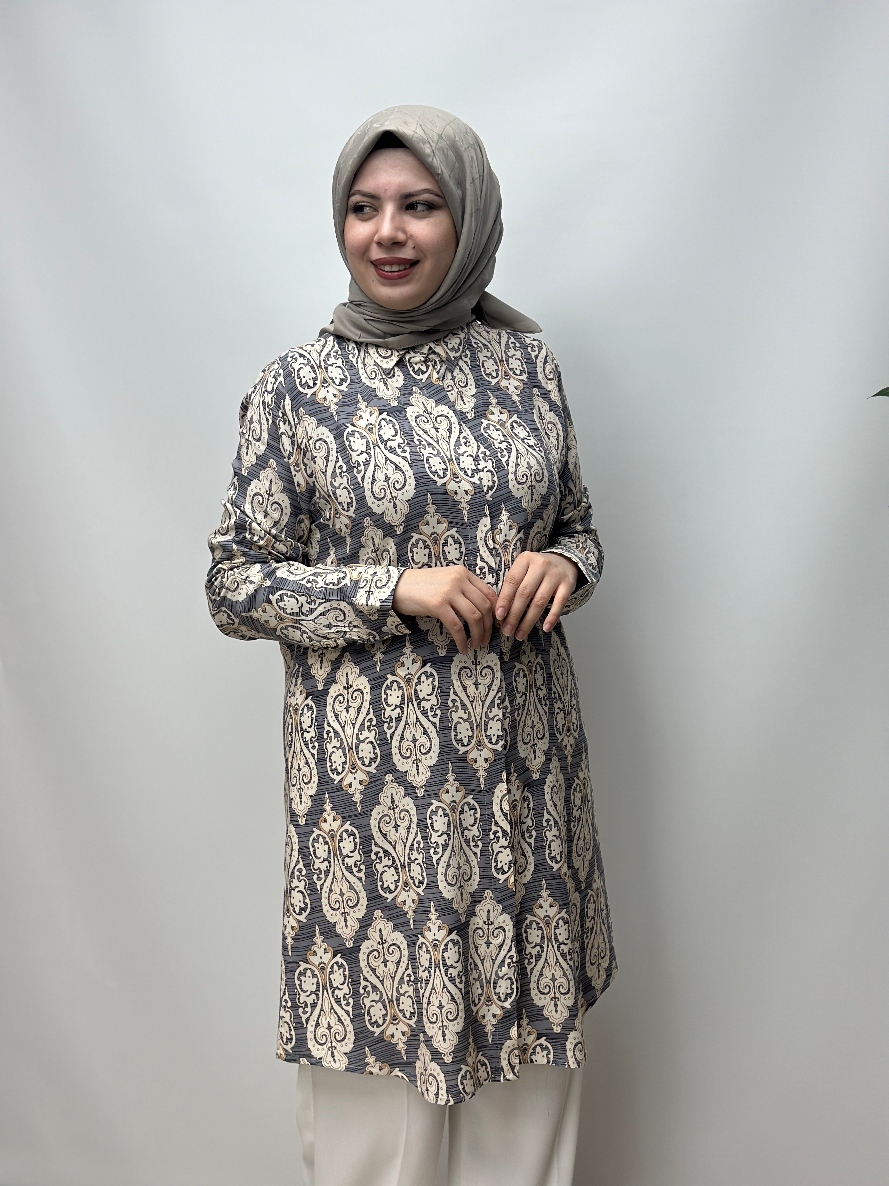 Çizgi Desenli Tunik 003