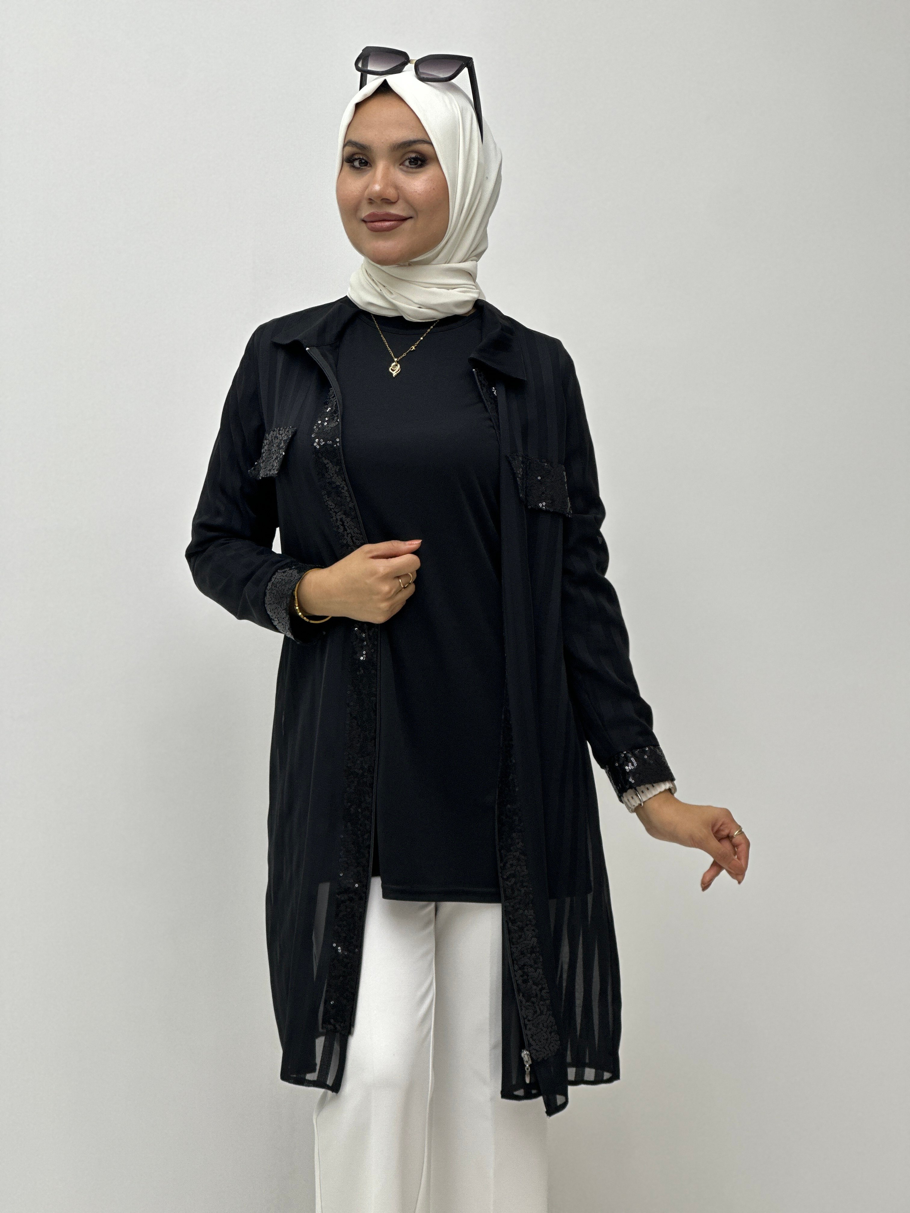 Şifon Payetli Tunik 2952