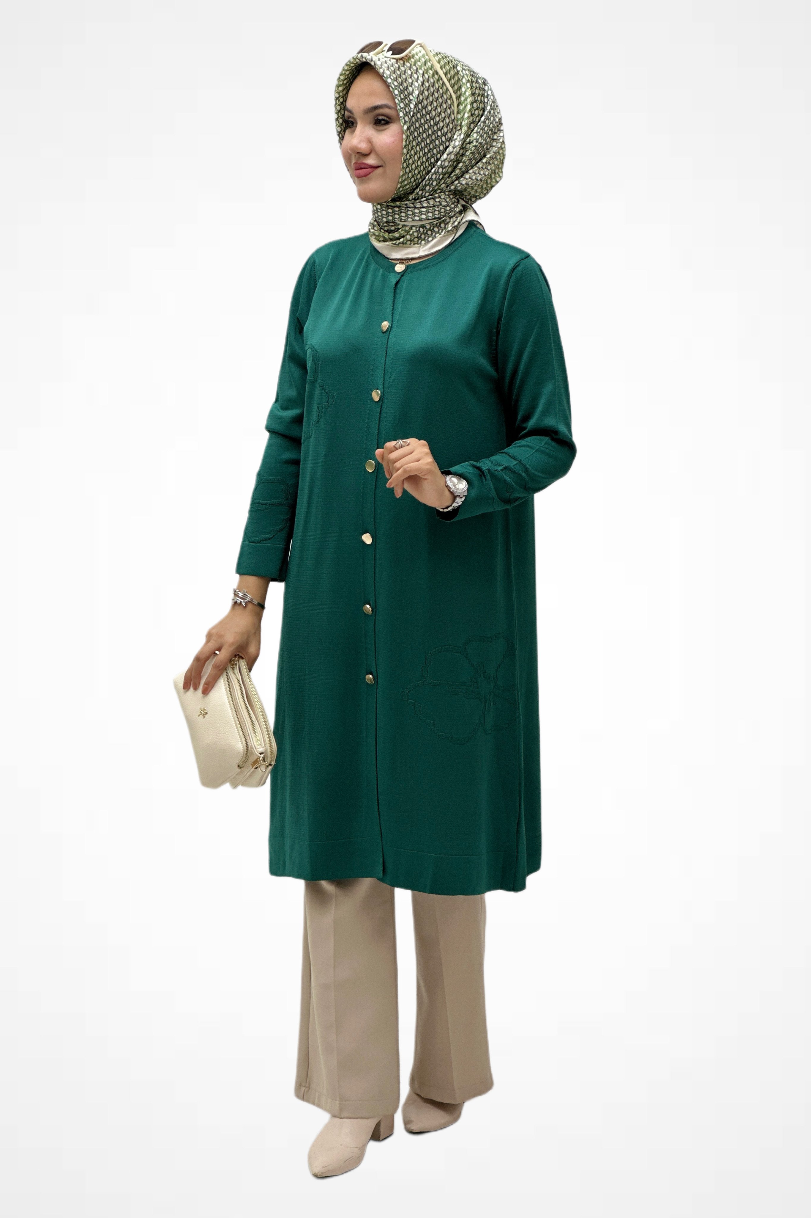 Gonca Desenli Hırka 35210