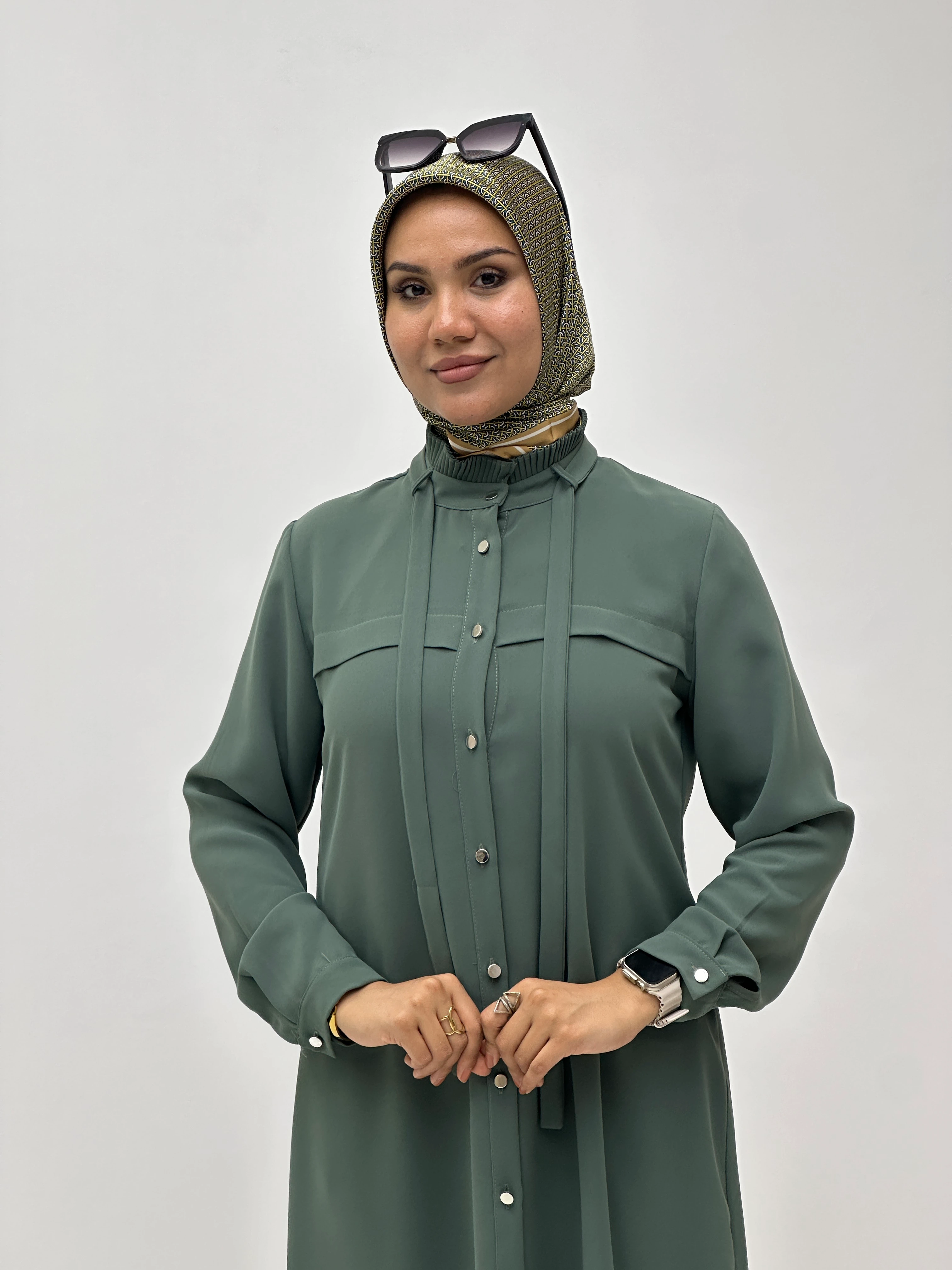 Yaka Piliseli Tunik A4899