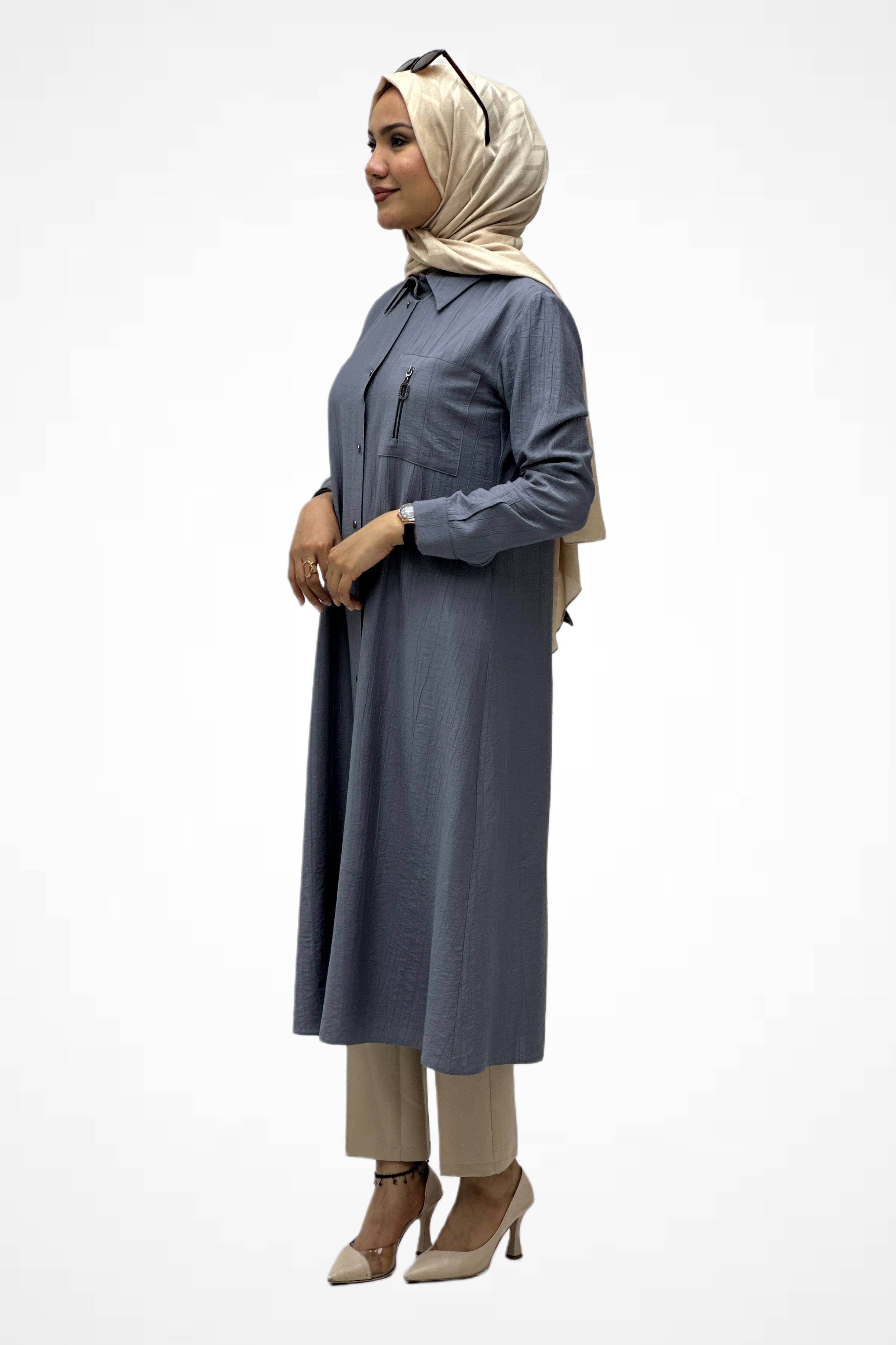 Fermuarlı Tunik 2089