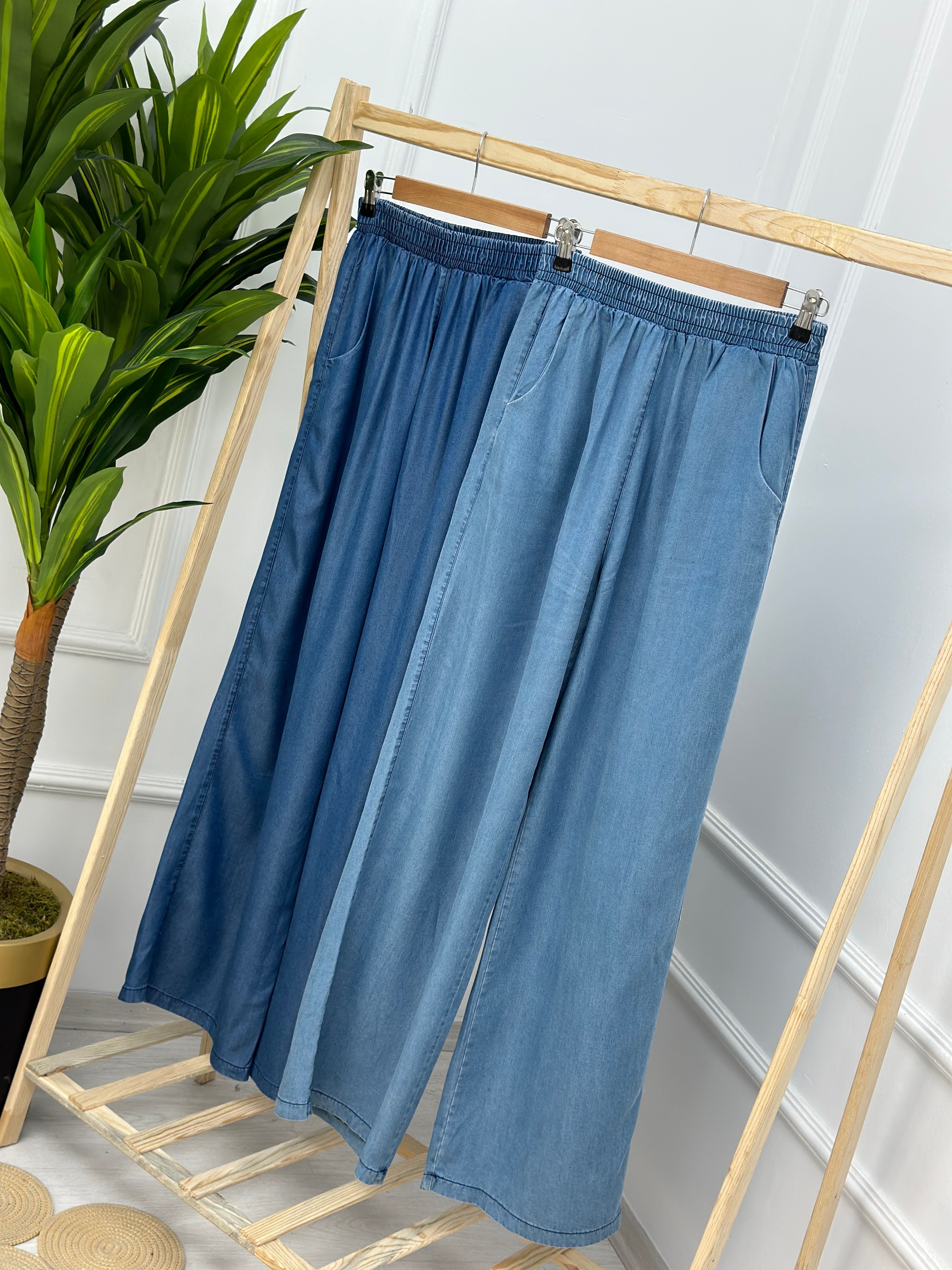 Tensel Bol Paça Kot Pantolon 5008