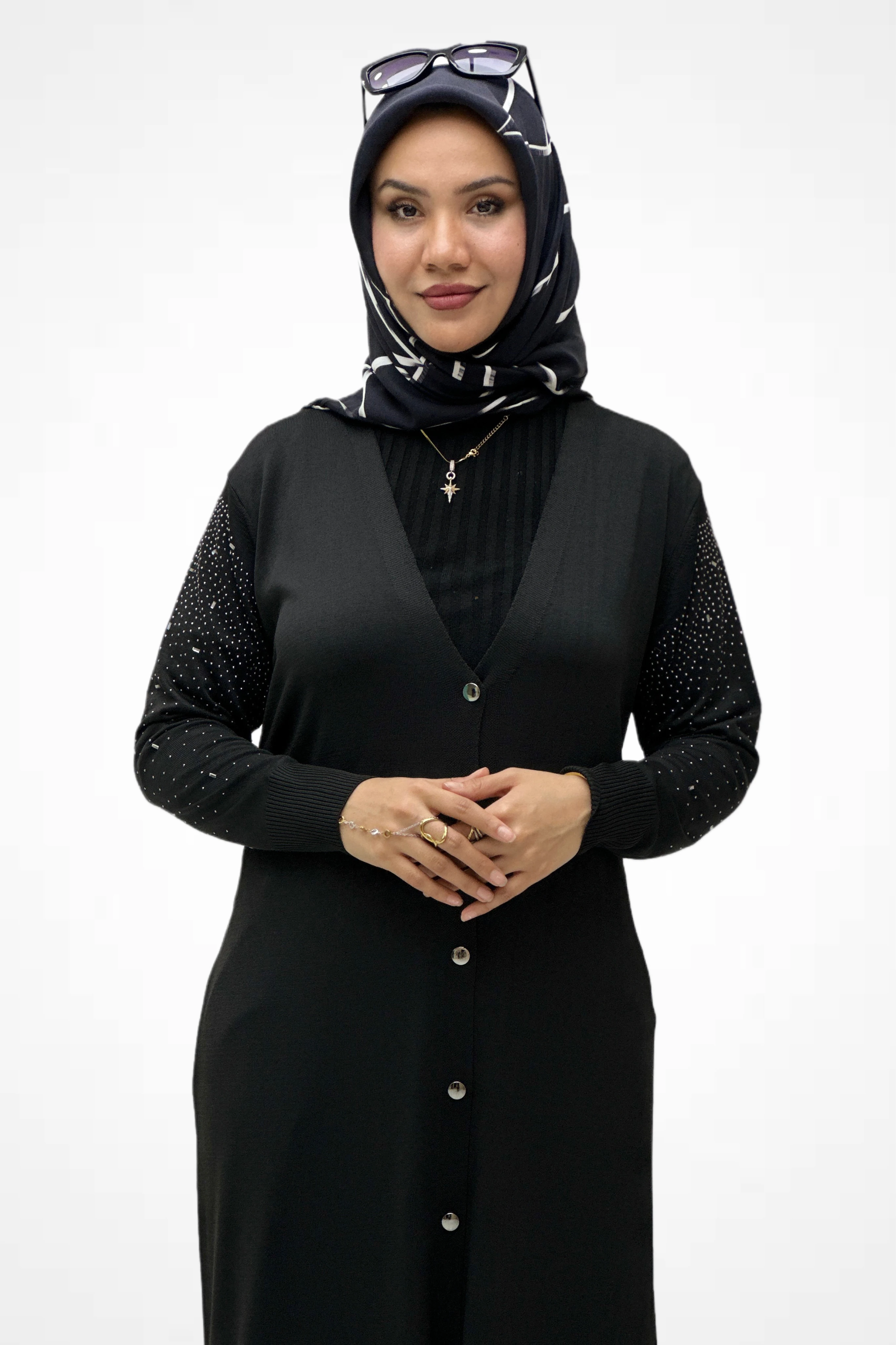 Kol Taş Detaylı Hırka  2725003