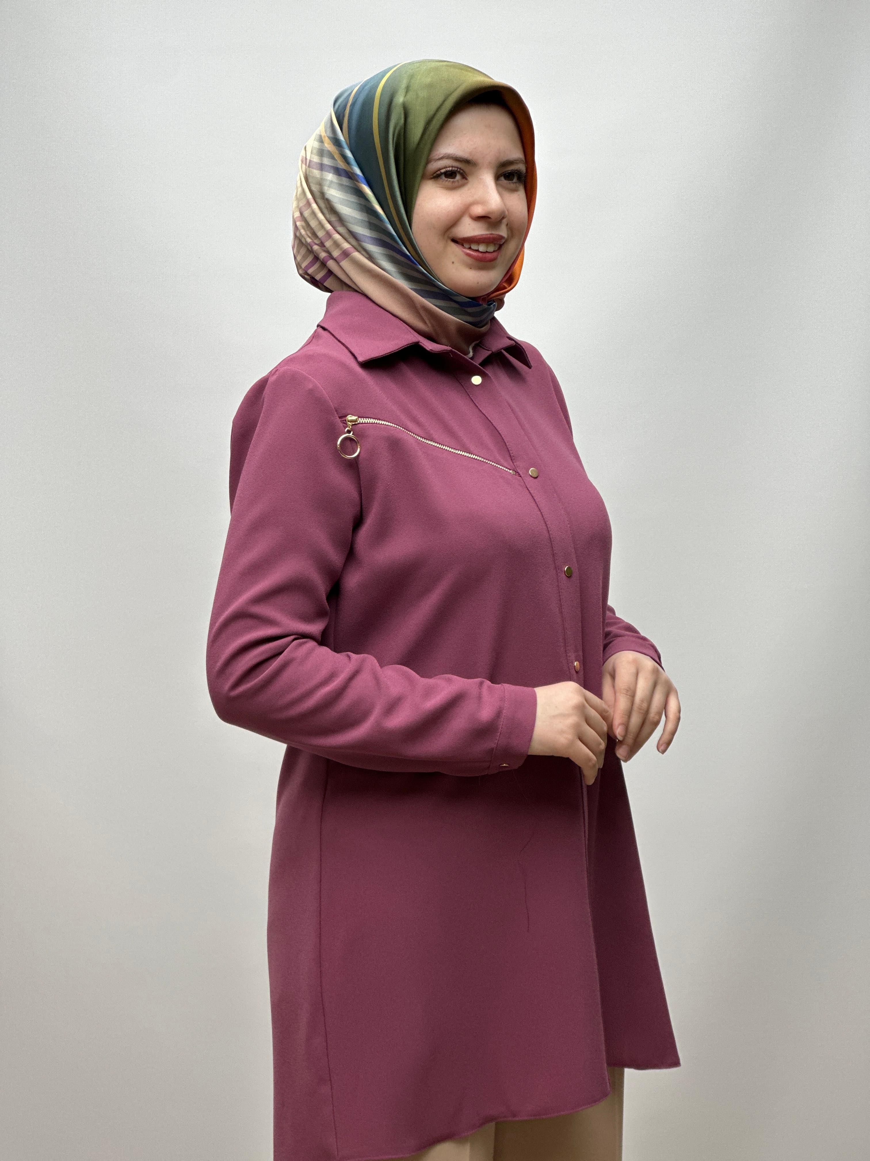 Fermuarlı Tunik A1584