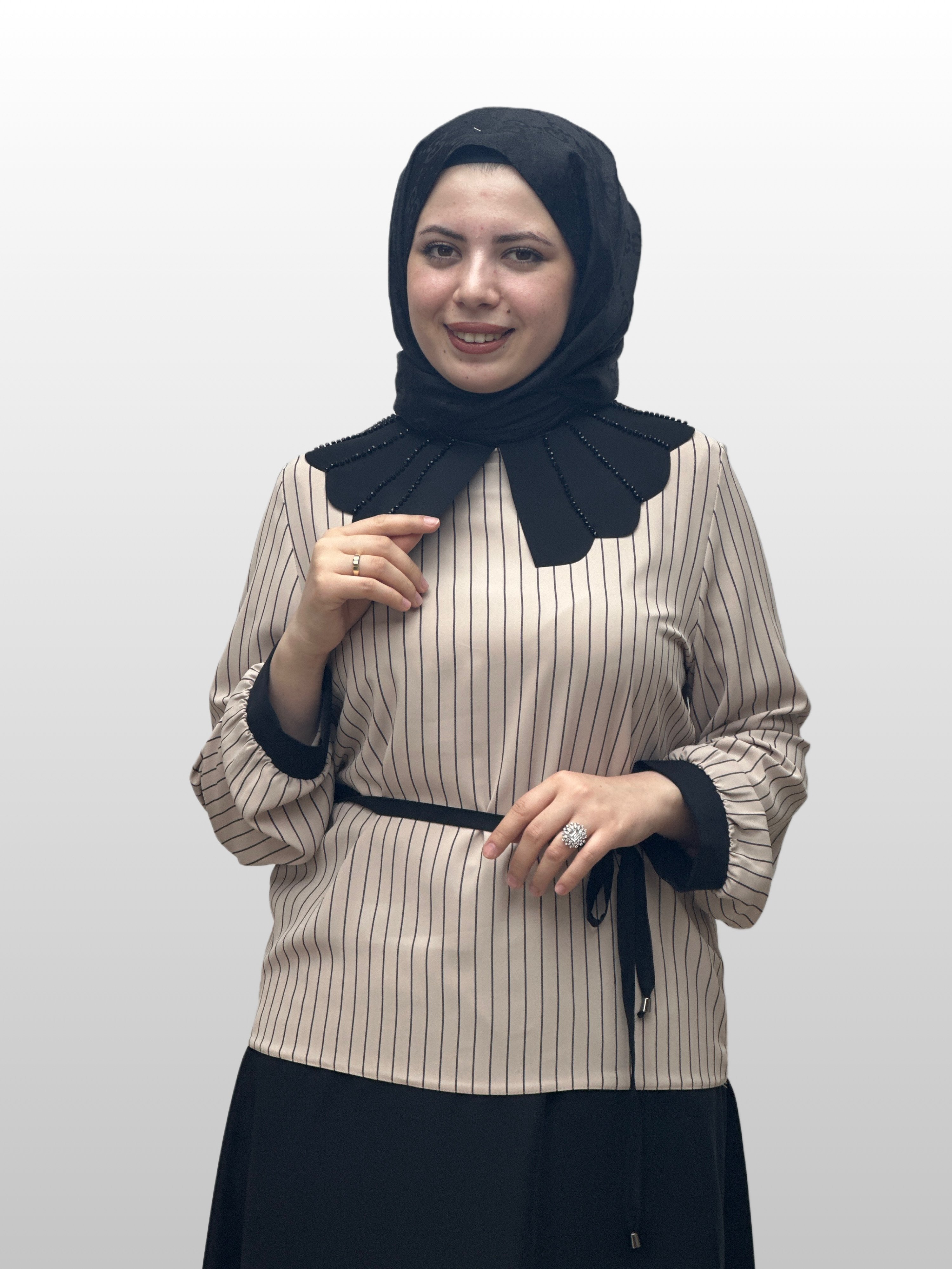 Yaka Taş İşlmeli Takım 6109