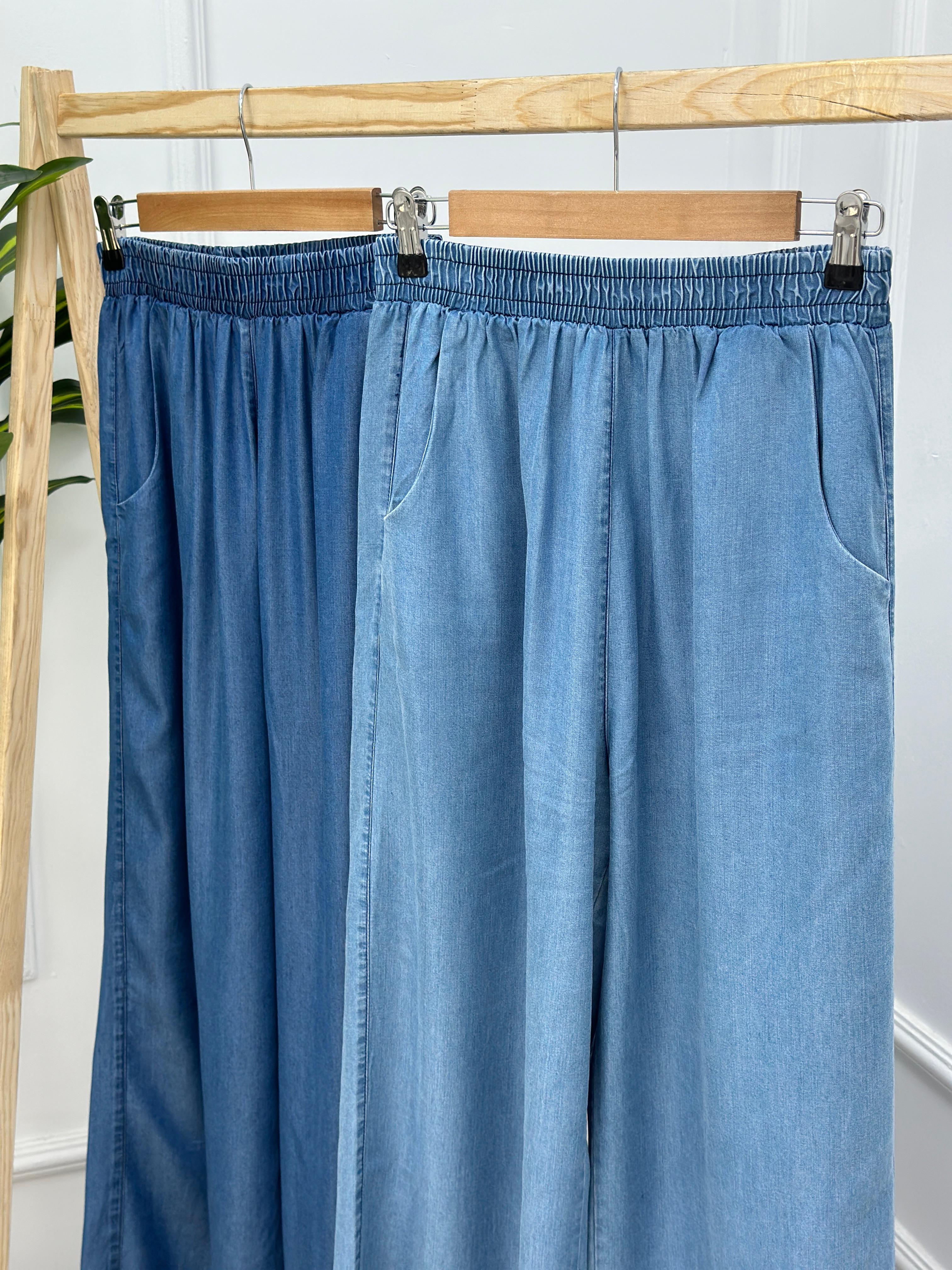 Tensel Bol Paça Kot Pantolon 5008