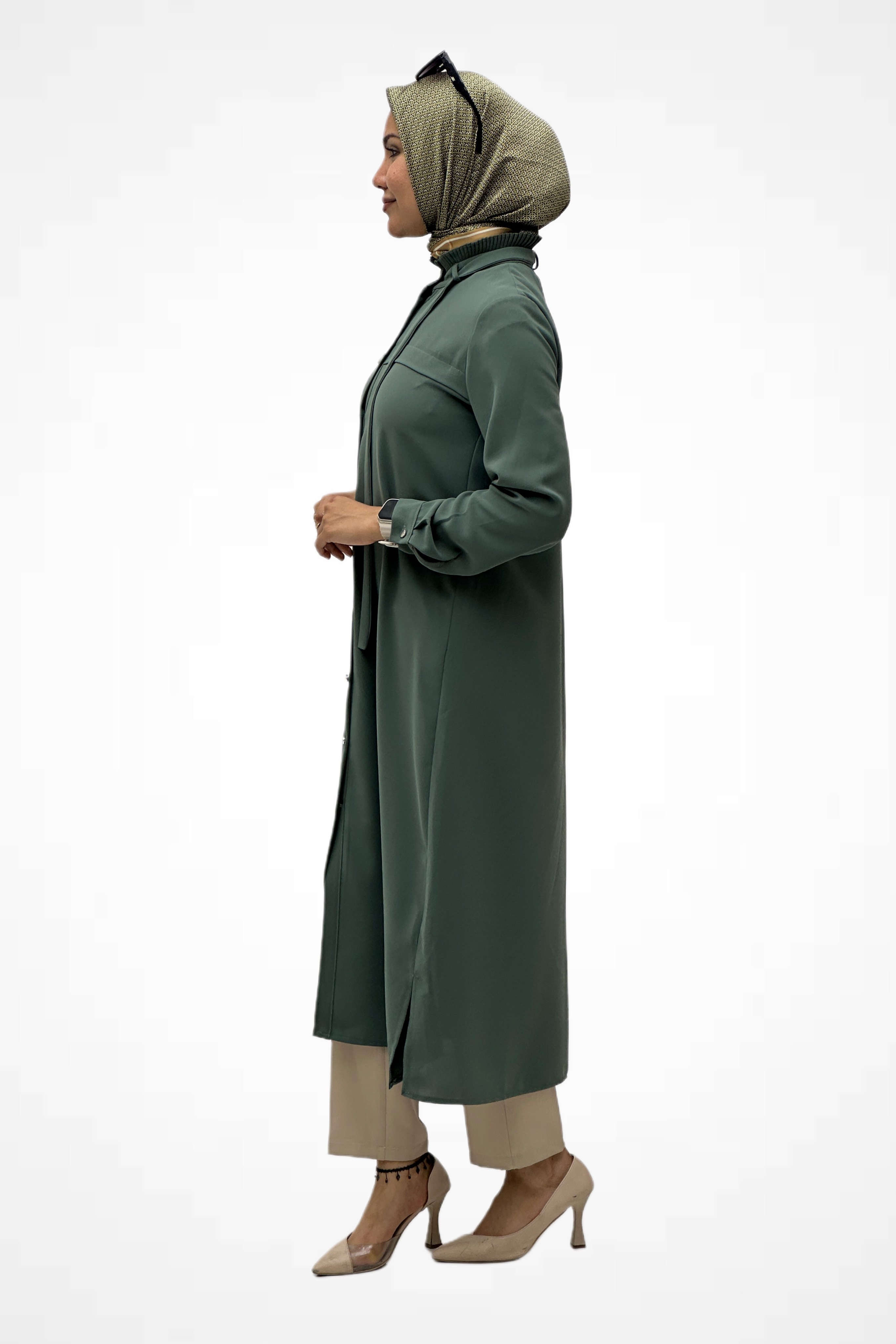 Yaka Piliseli Tunik A4899