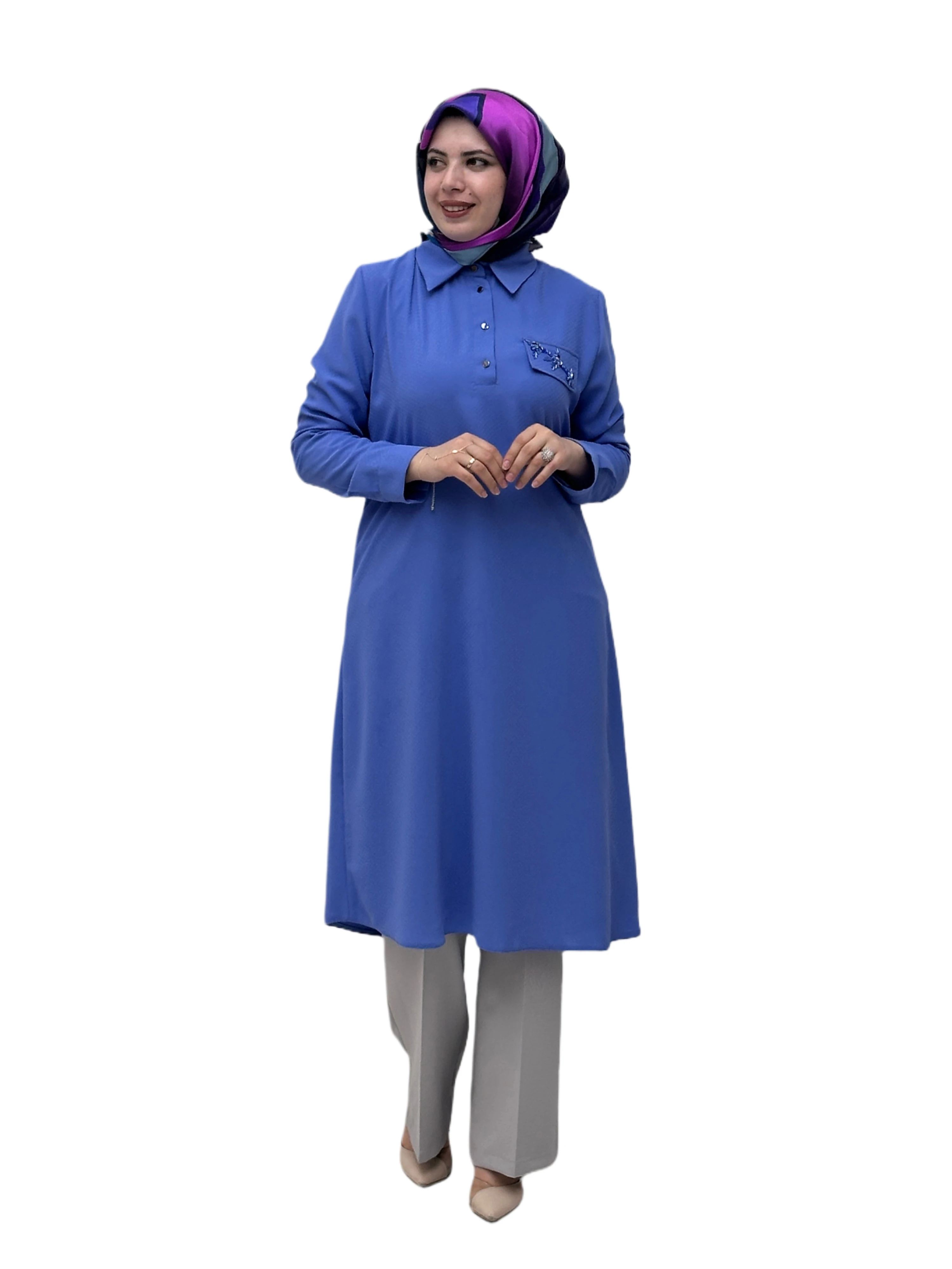 İşlemeli Tunik 2101