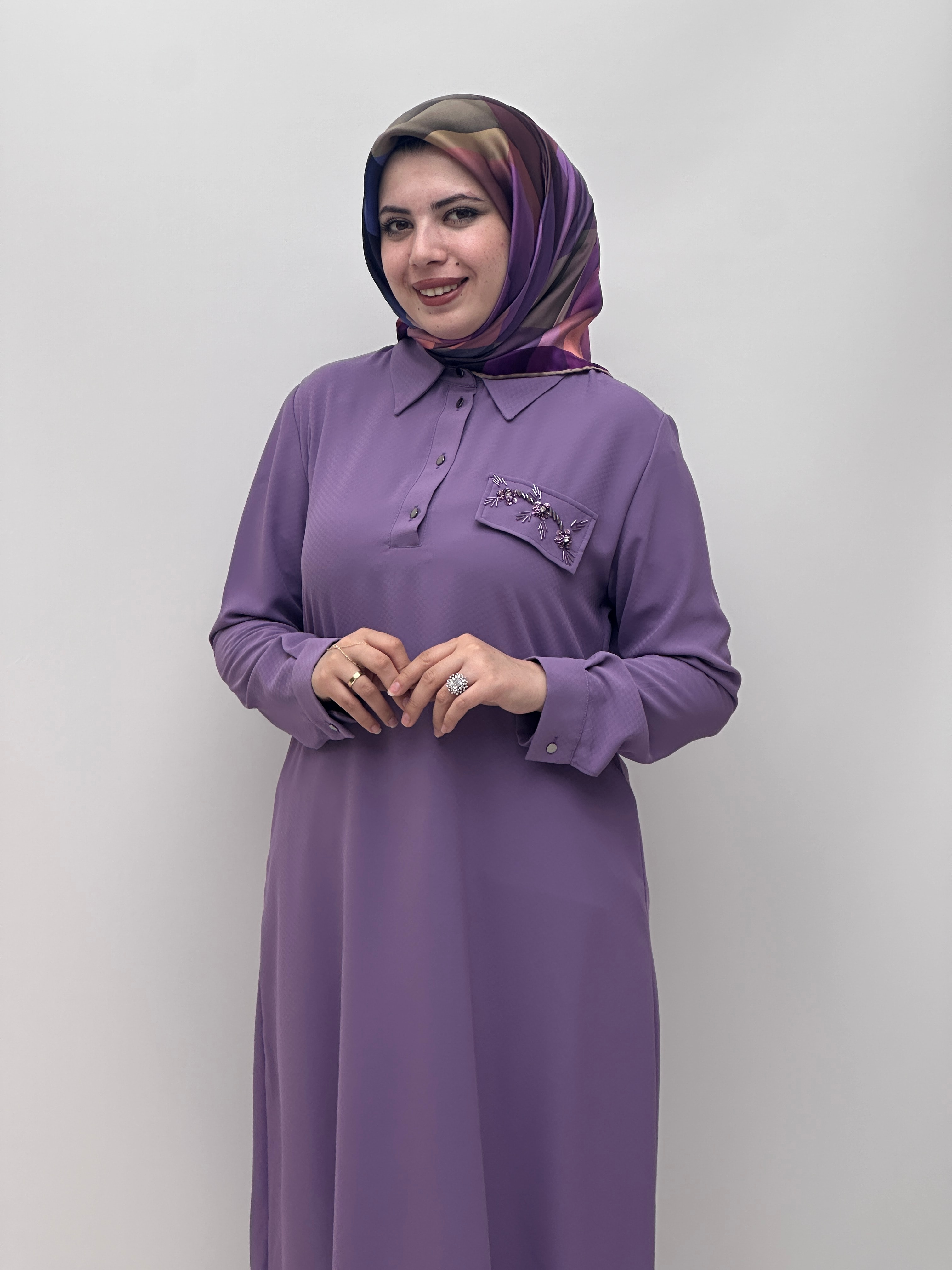 İşlemeli Tunik 2101