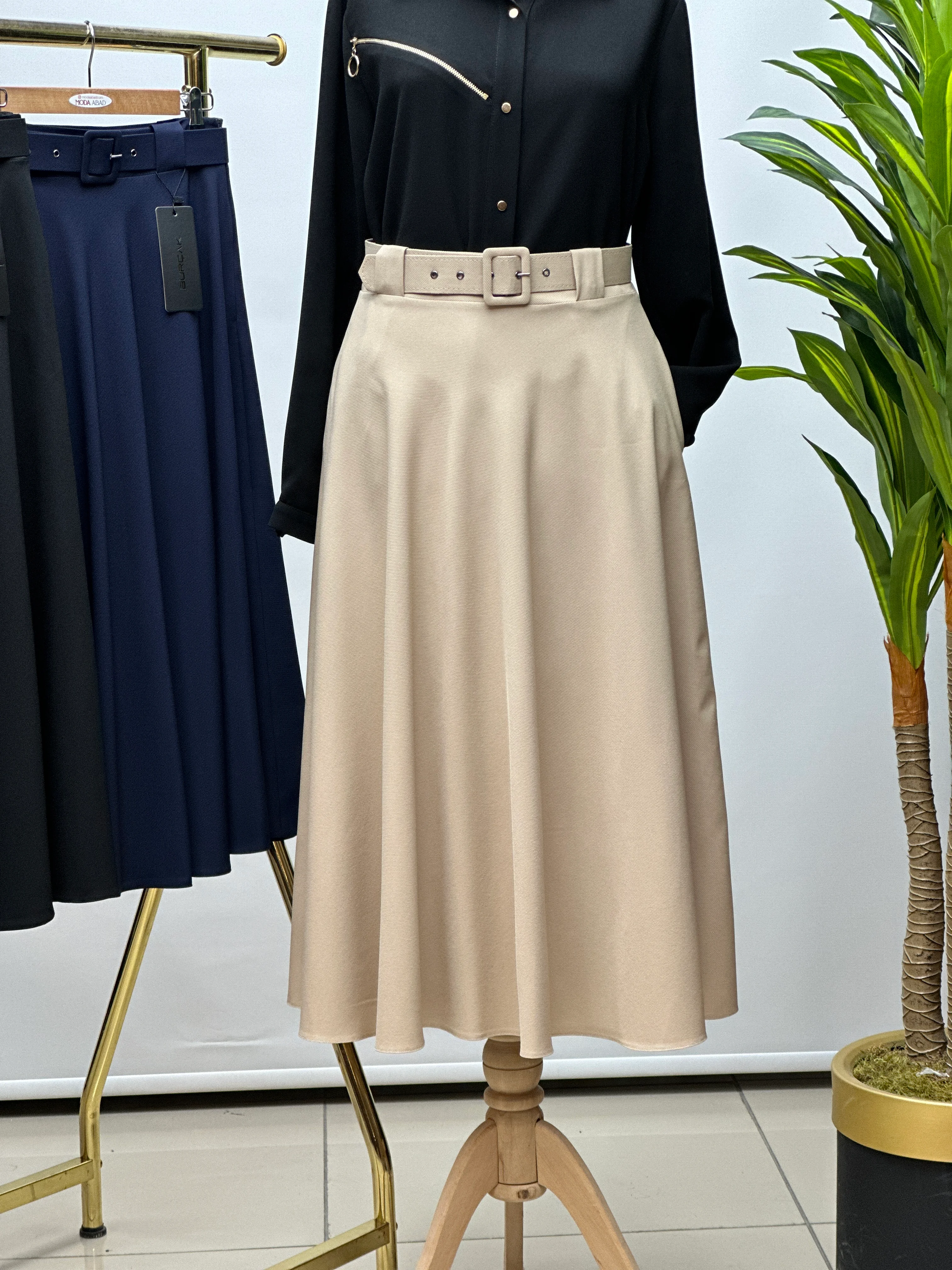 Kemerli Kloş Etek 457