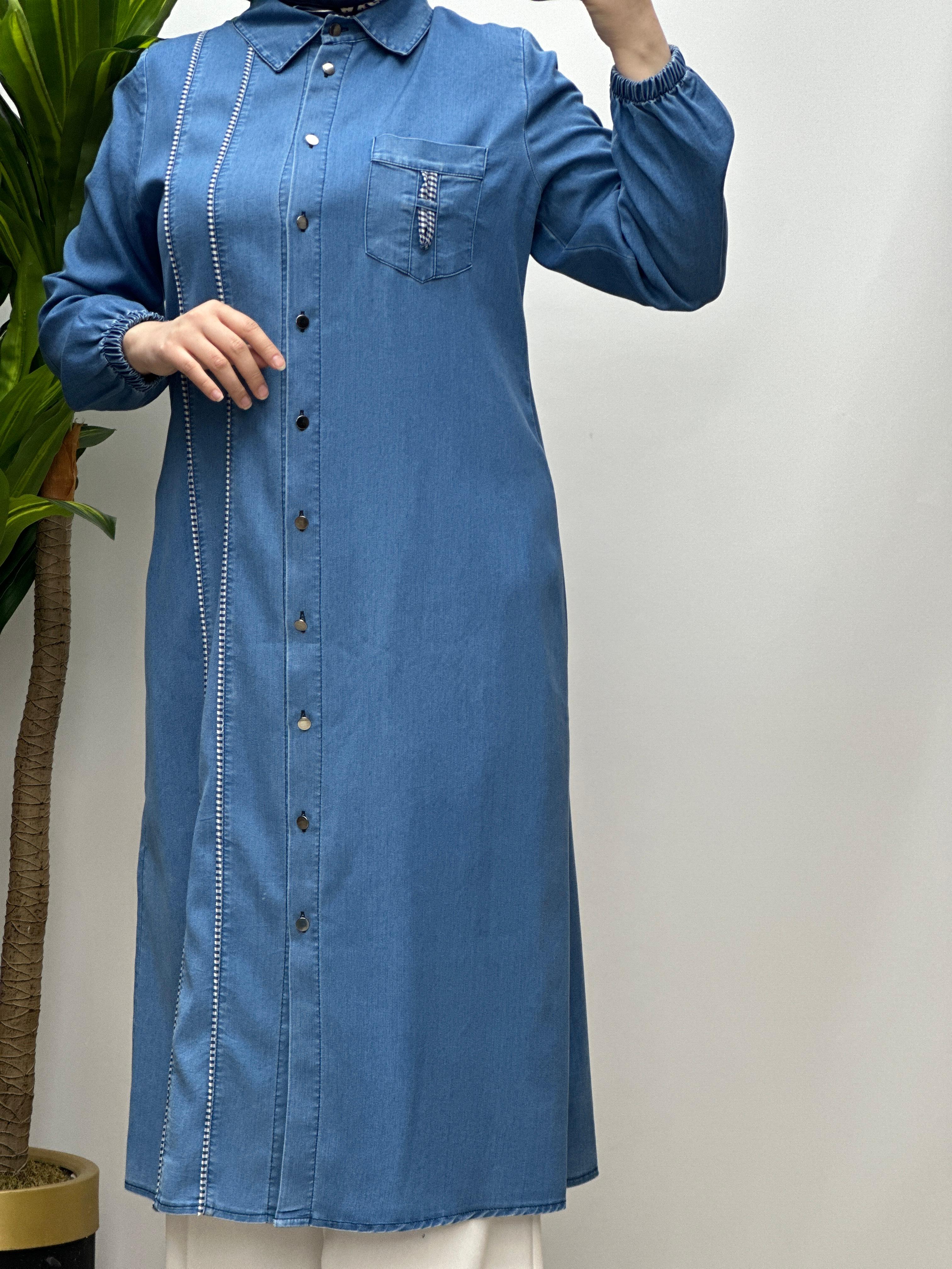 Tensel biyeli tunik 2978
