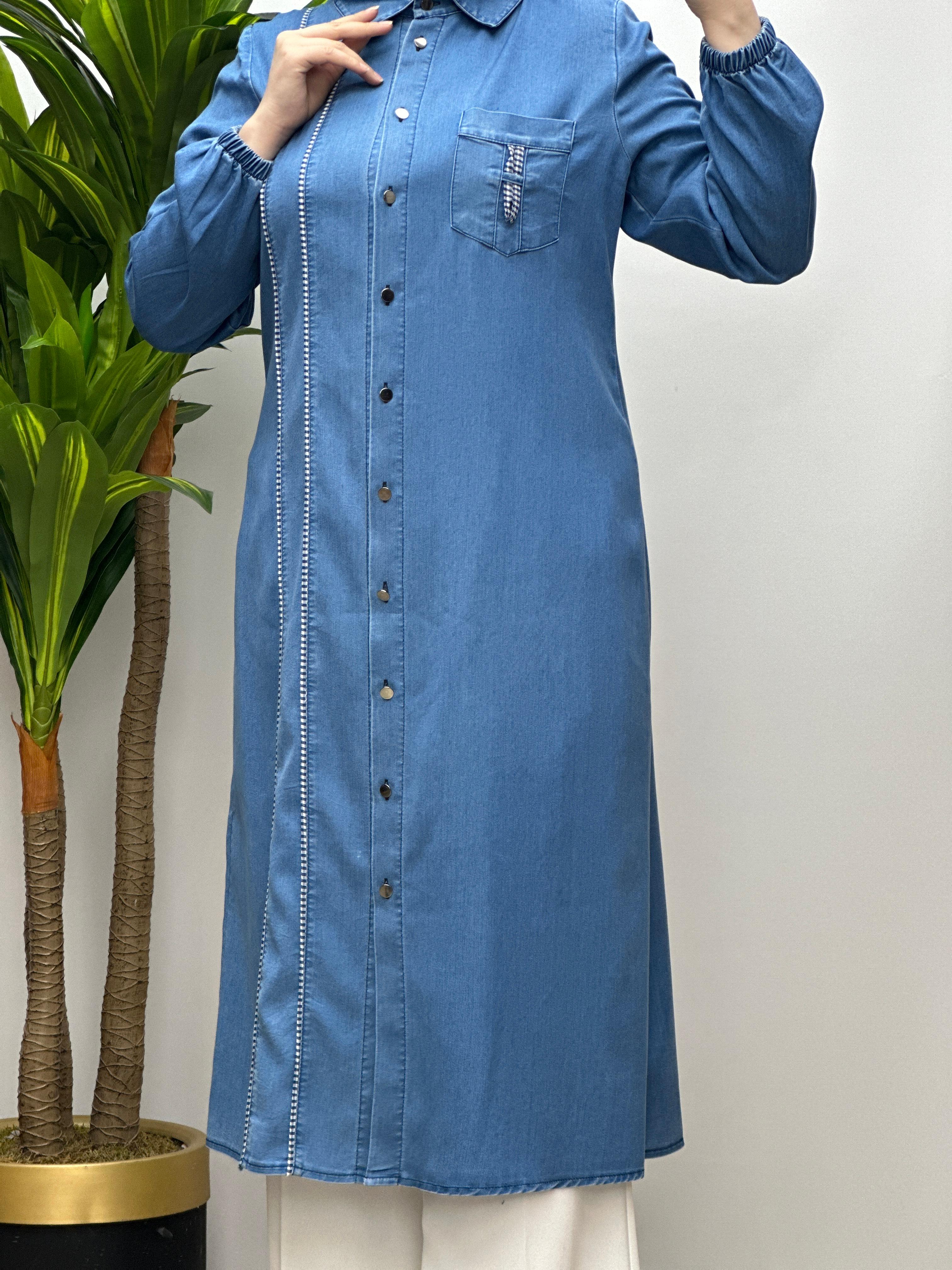 Tensel biyeli tunik 2978