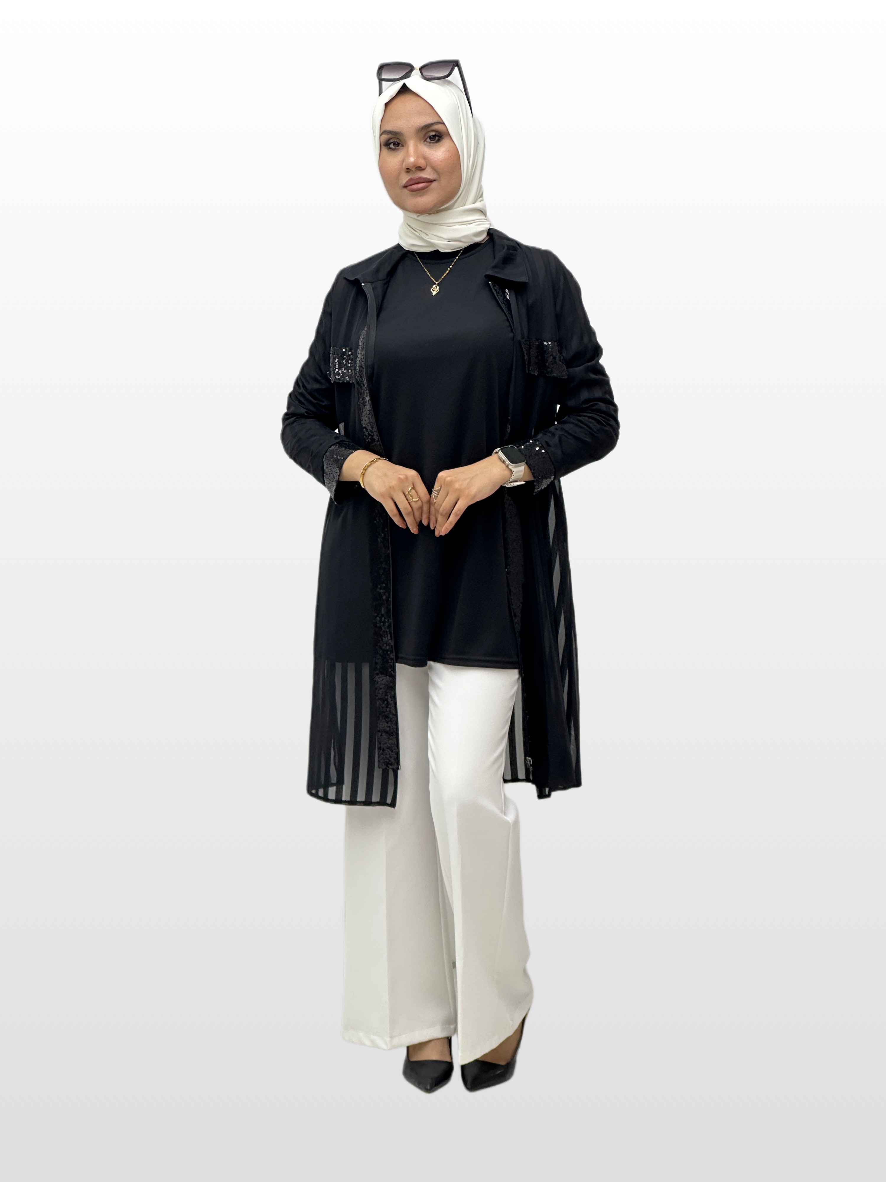 Şifon Payetli Tunik 2952