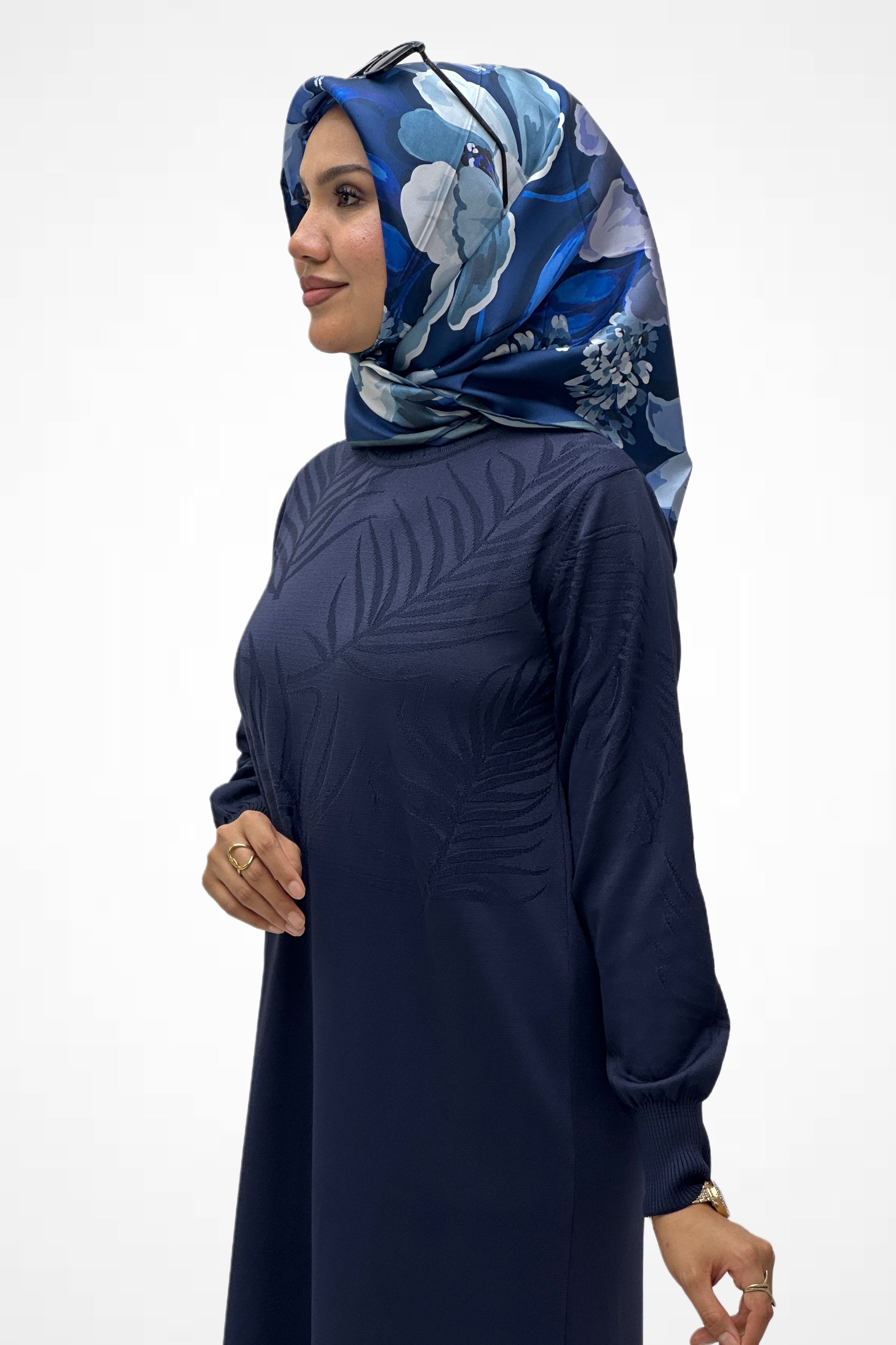 Desenli Uzun Merserize Tunik 35258