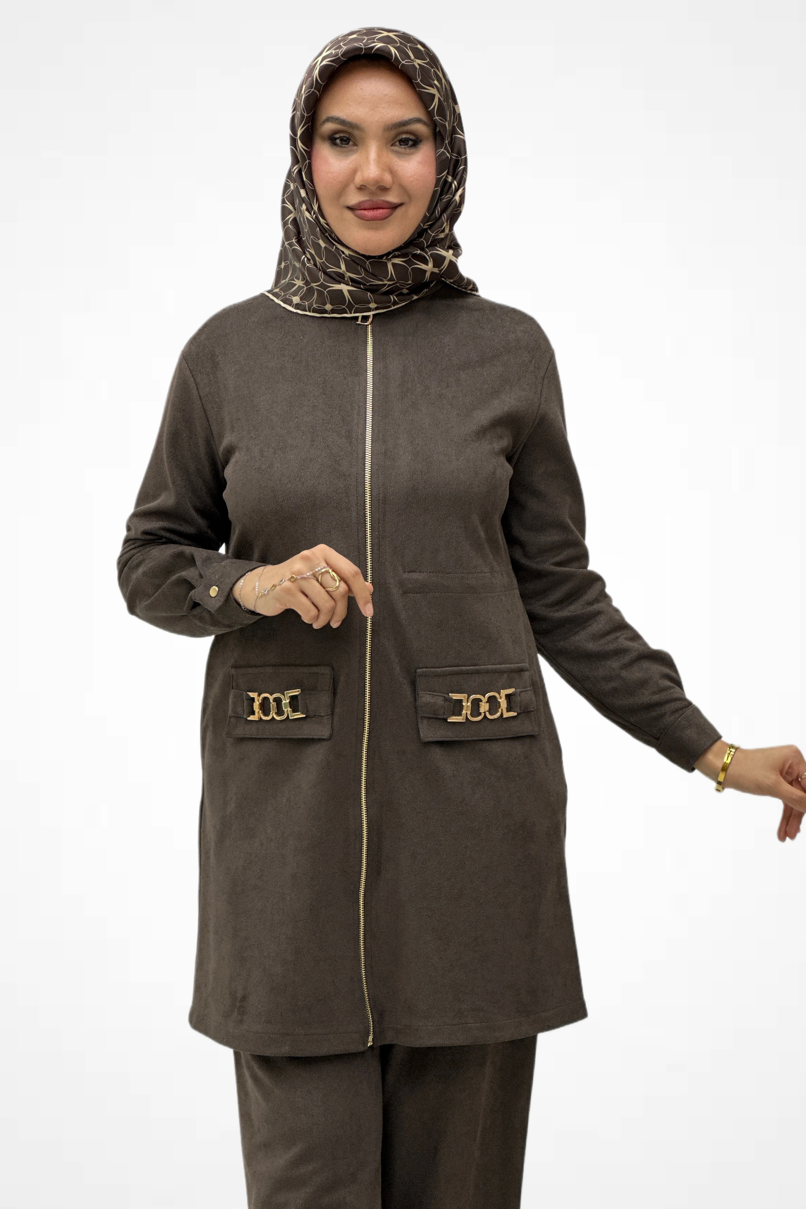 Gold Zincir Detaylı Takım 