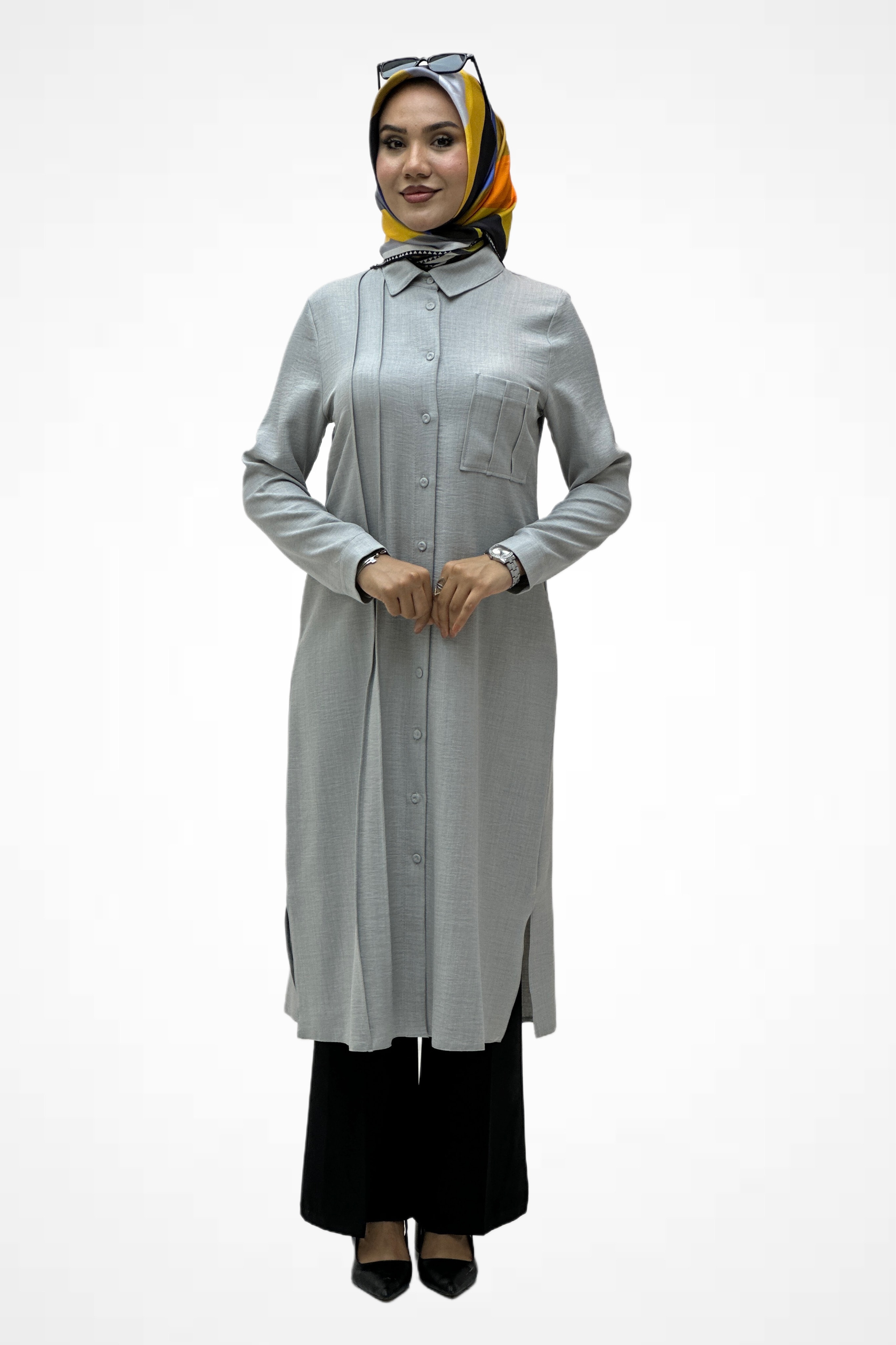 Nervürlü Tunik 2908