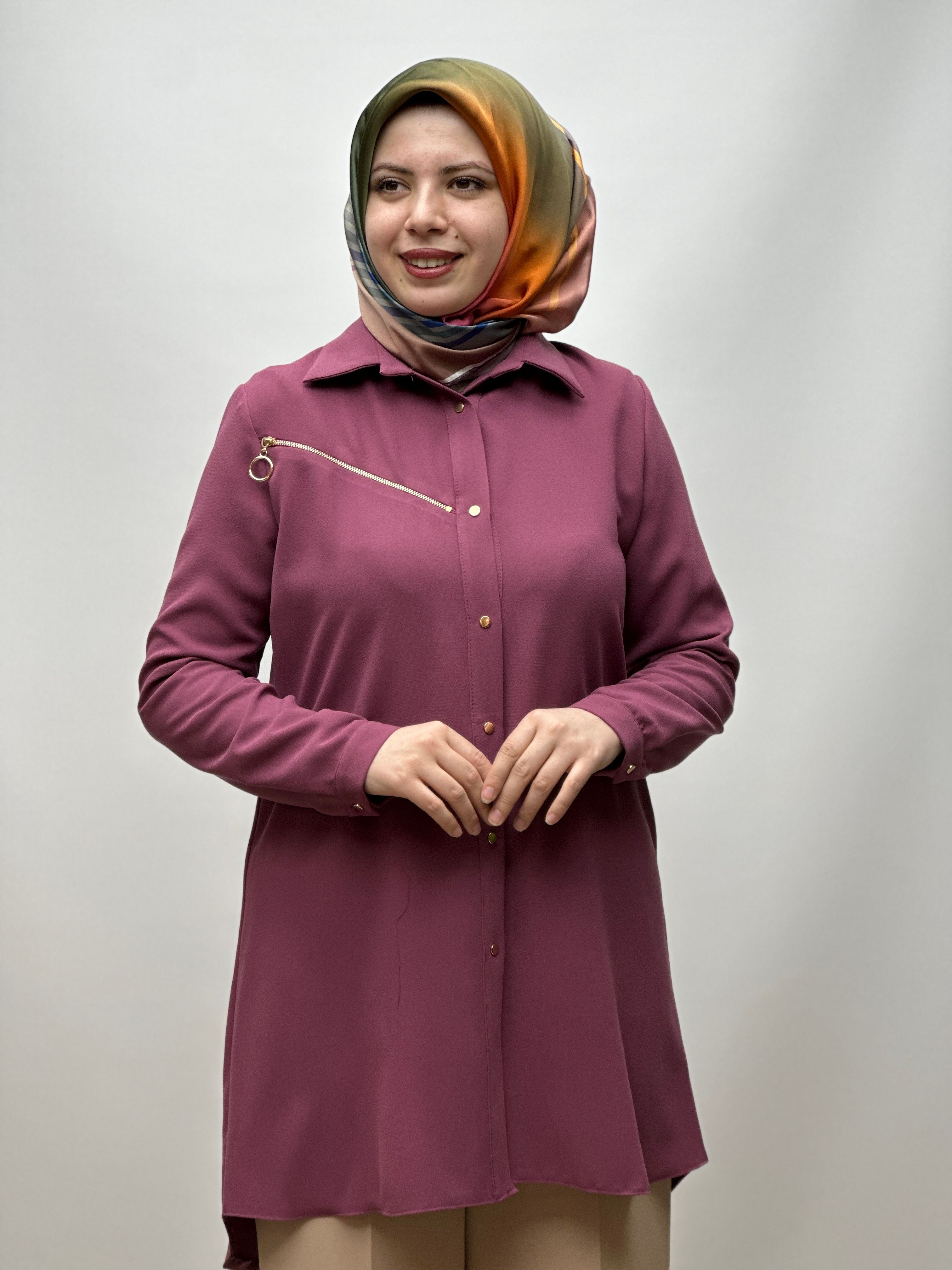 Fermuarlı Tunik A1584