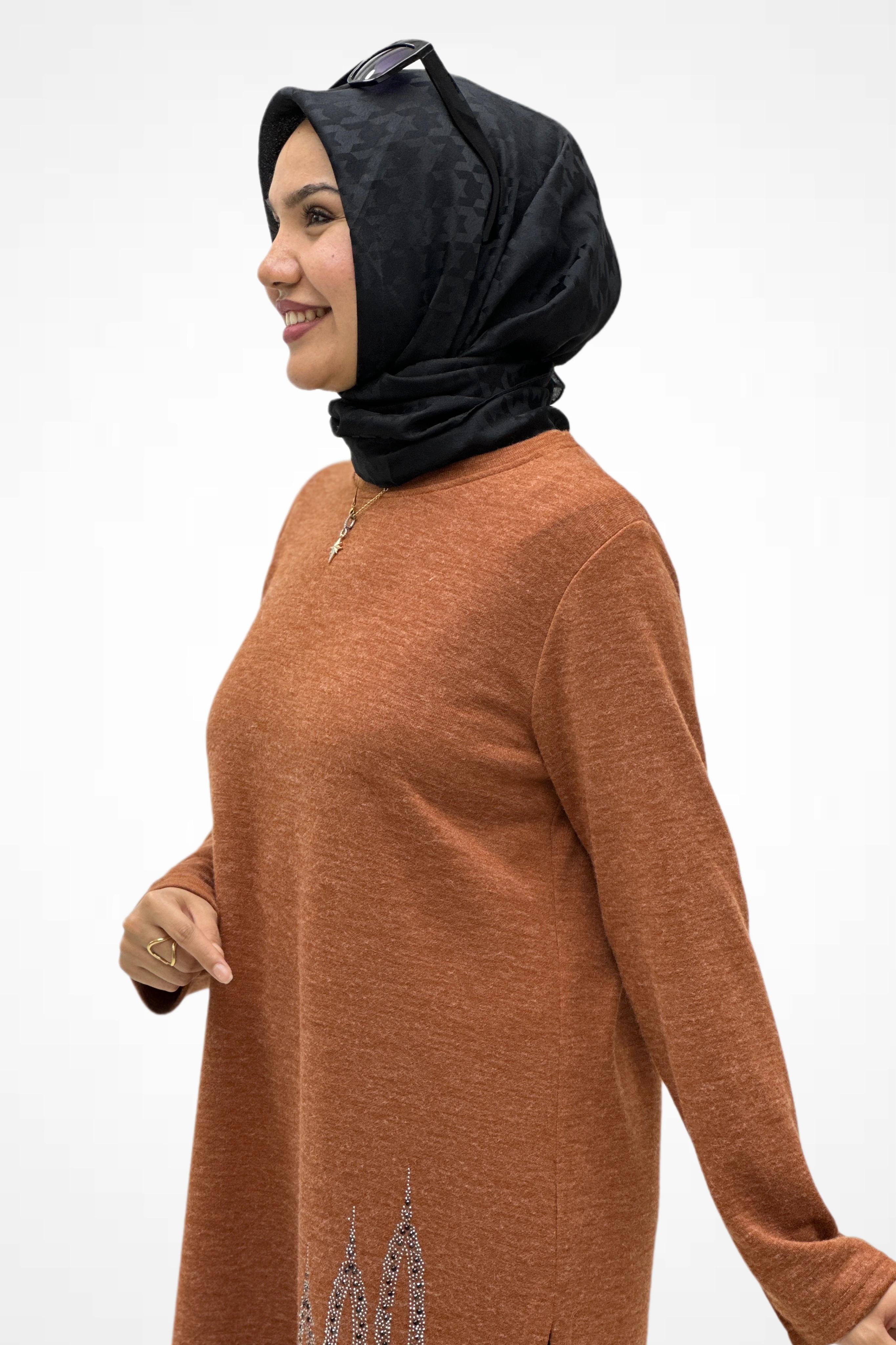 Taş Detaylı Tunik 26005