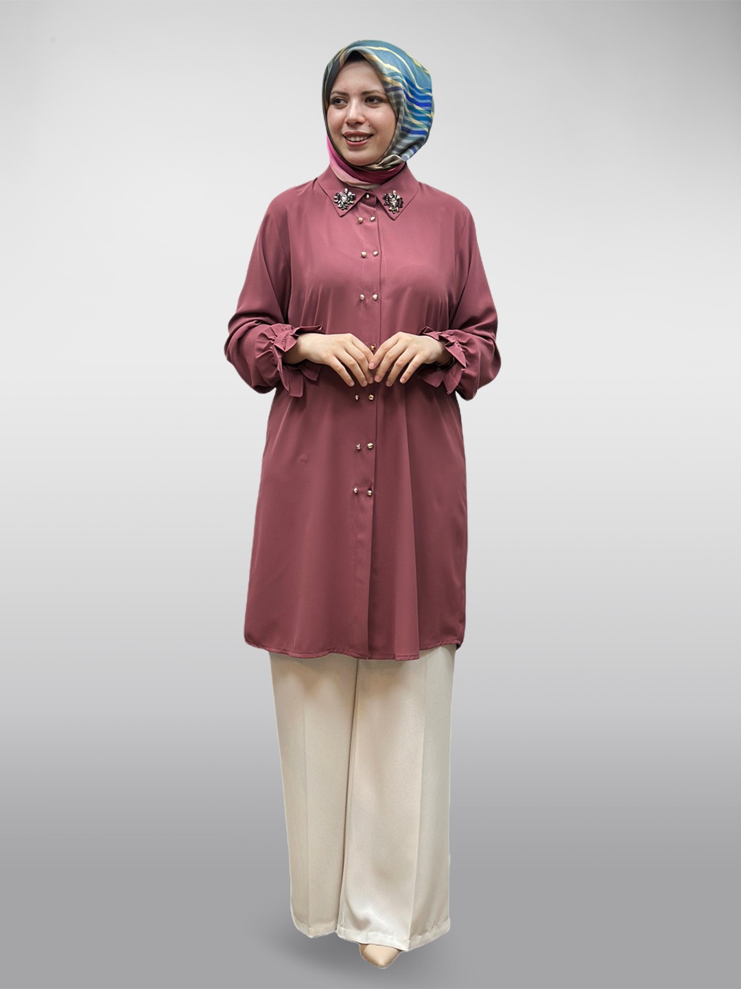 Çift Düğmeli Tunik A5106