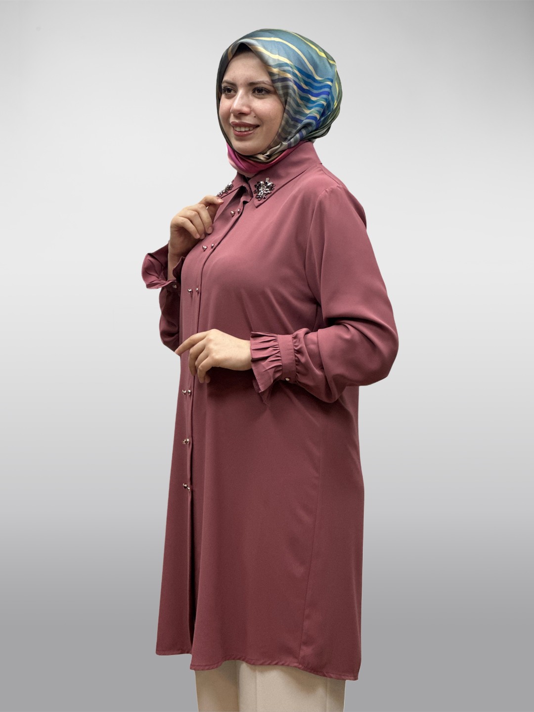 Çift Düğmeli Tunik A5106