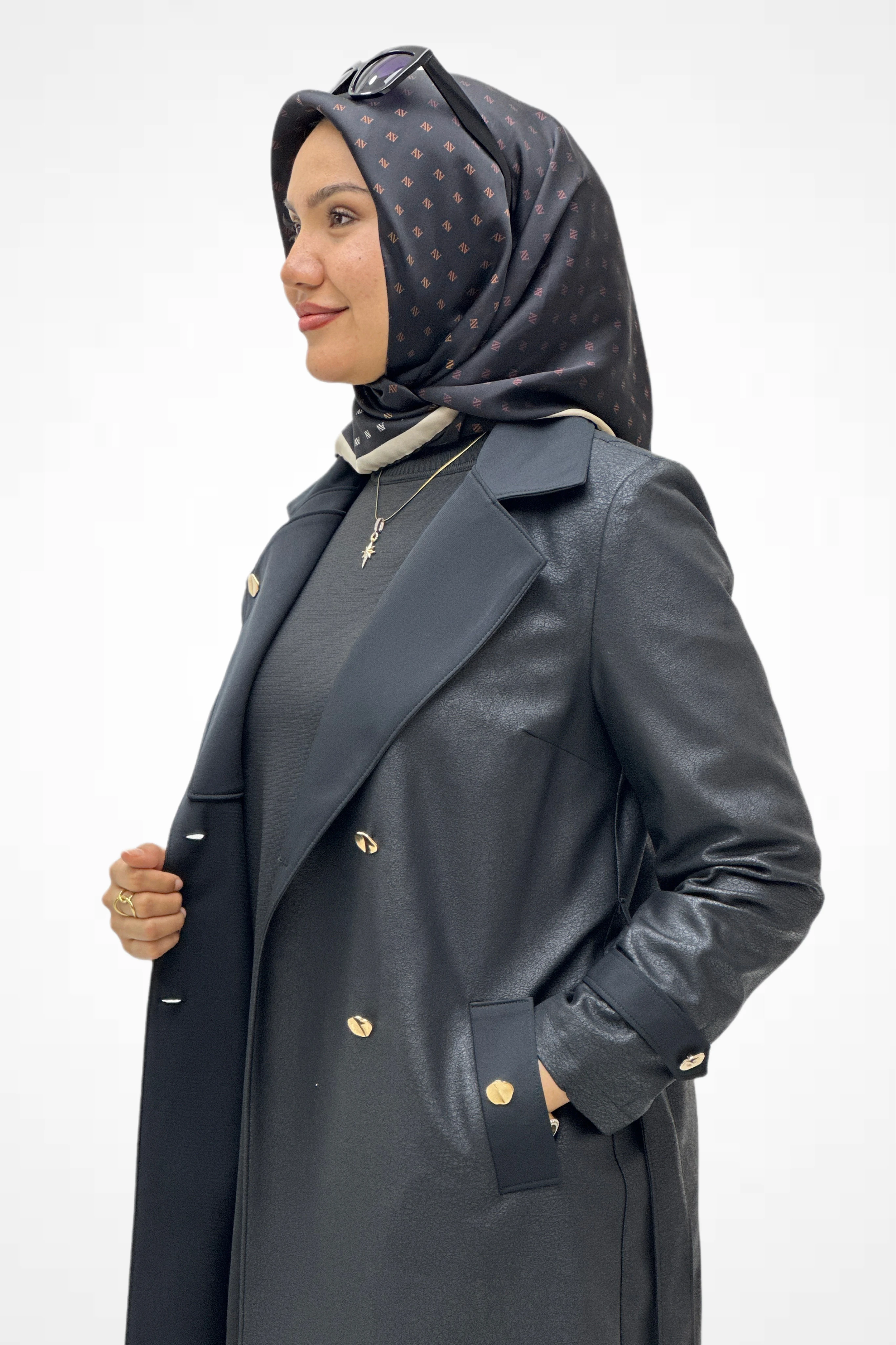 Gold Düğmeli Trenç 2037