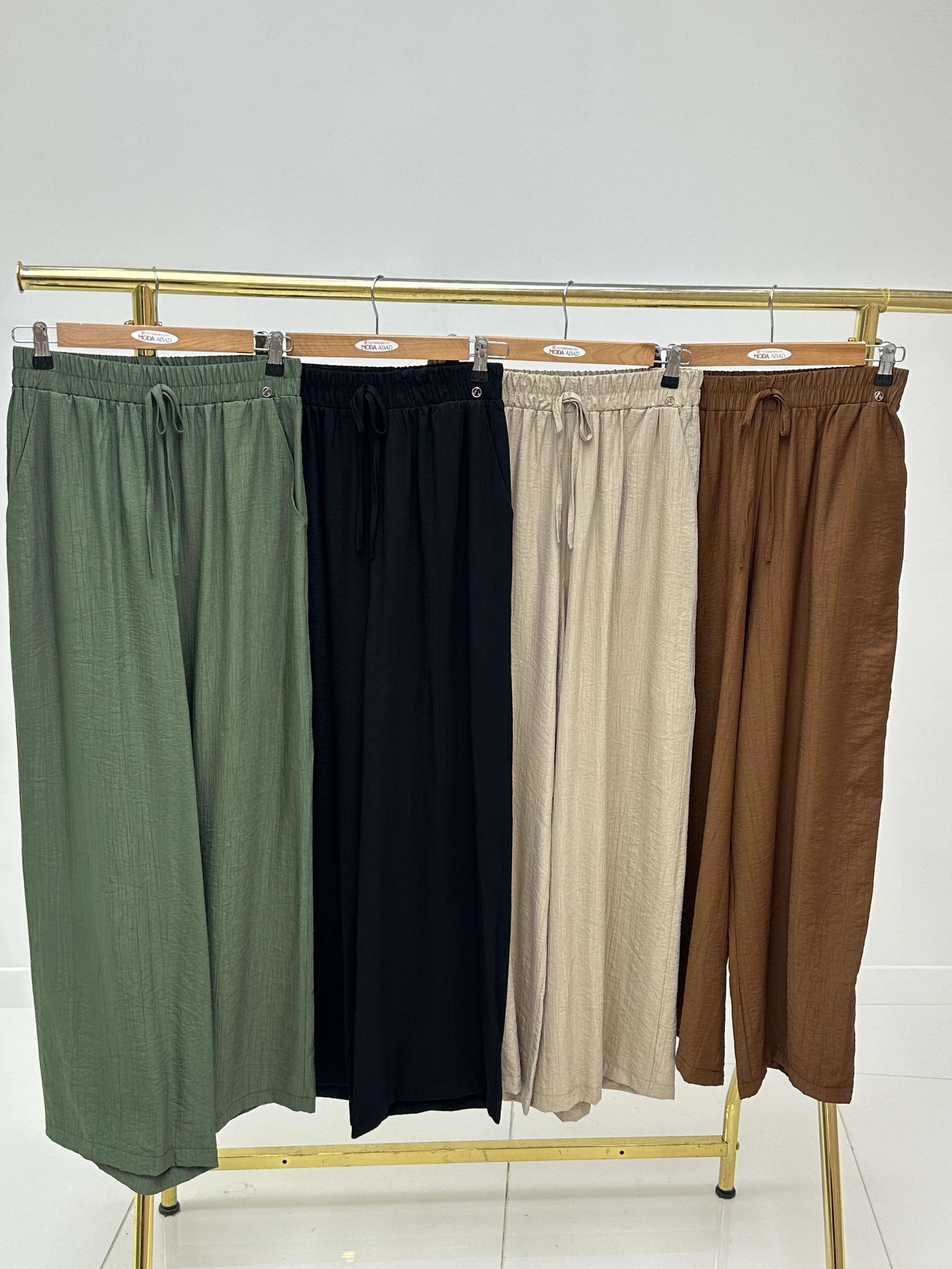 Amine Trend Beli Lastikli Pantolon 25YT209