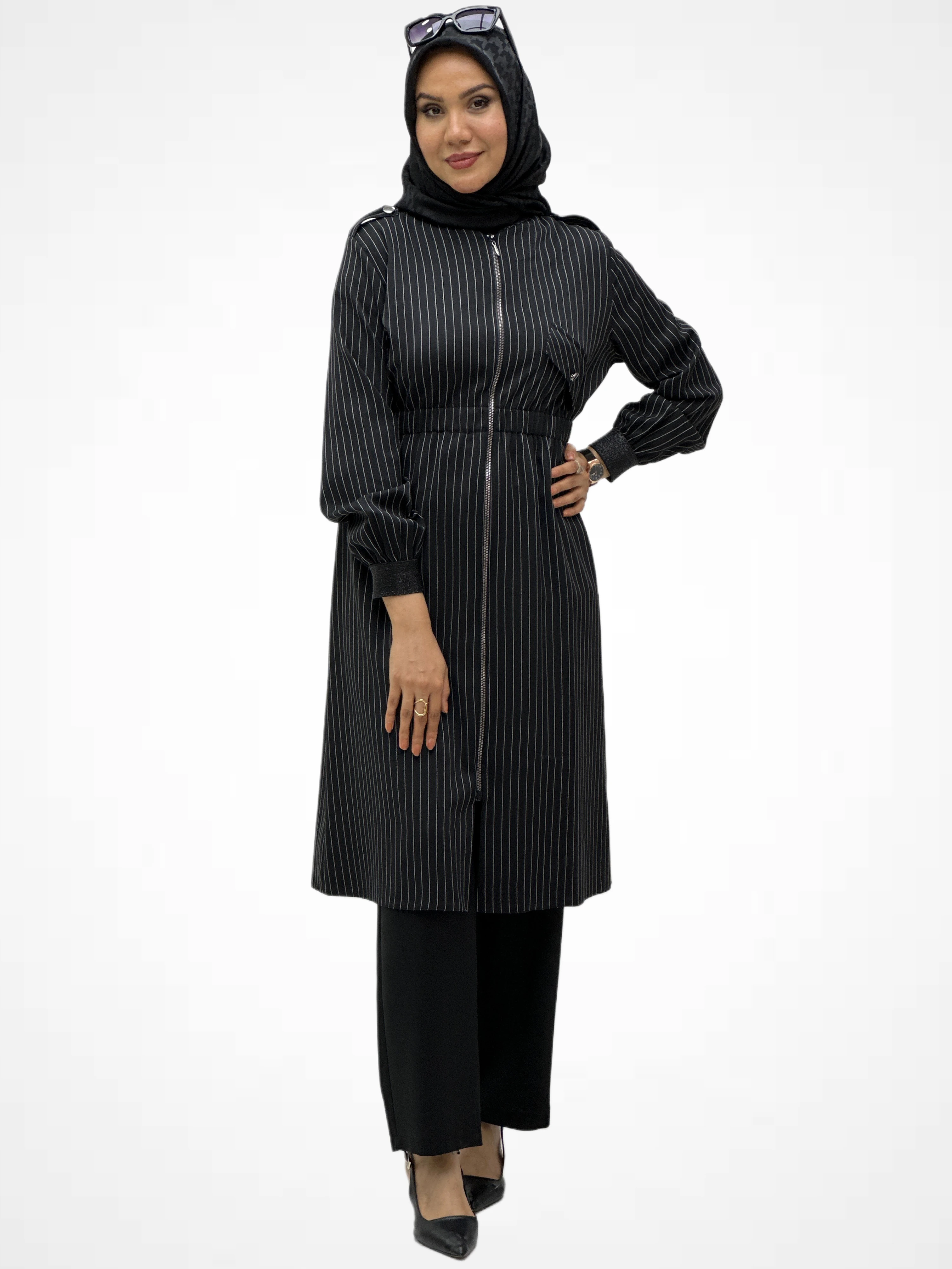 Çizgili Beli Lastikli Takım 6123