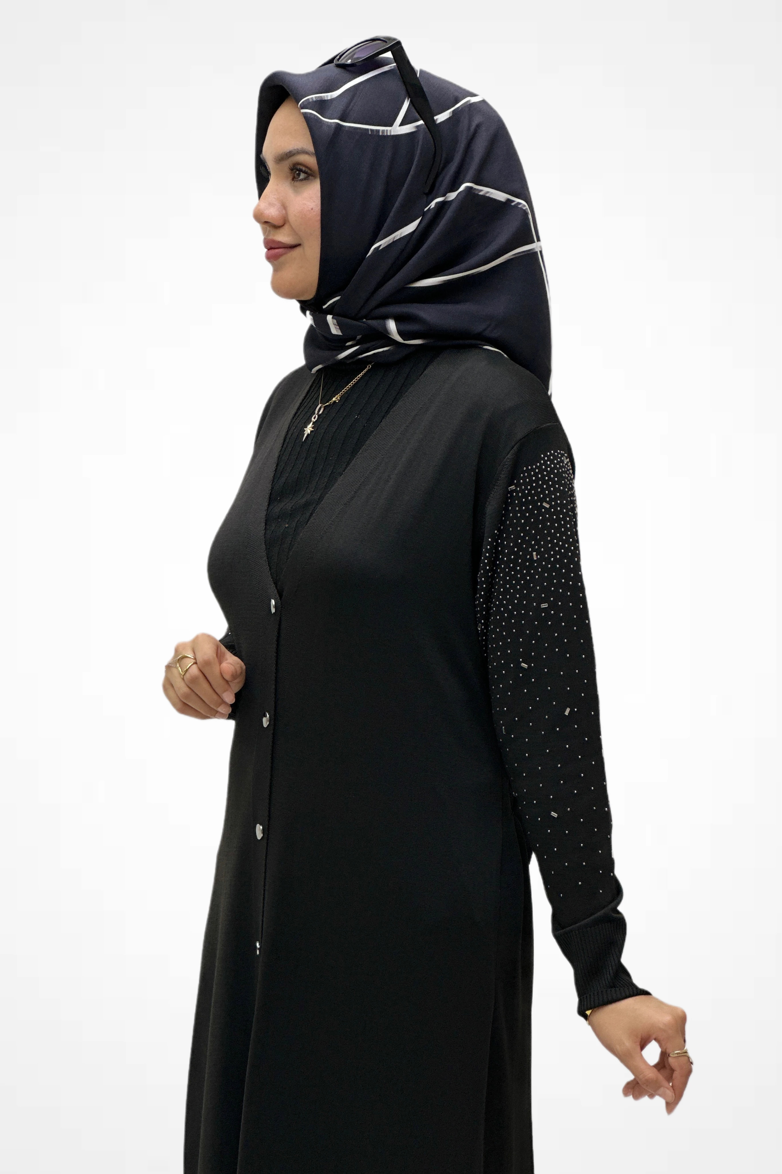 Kol Taş Detaylı Hırka  2725003