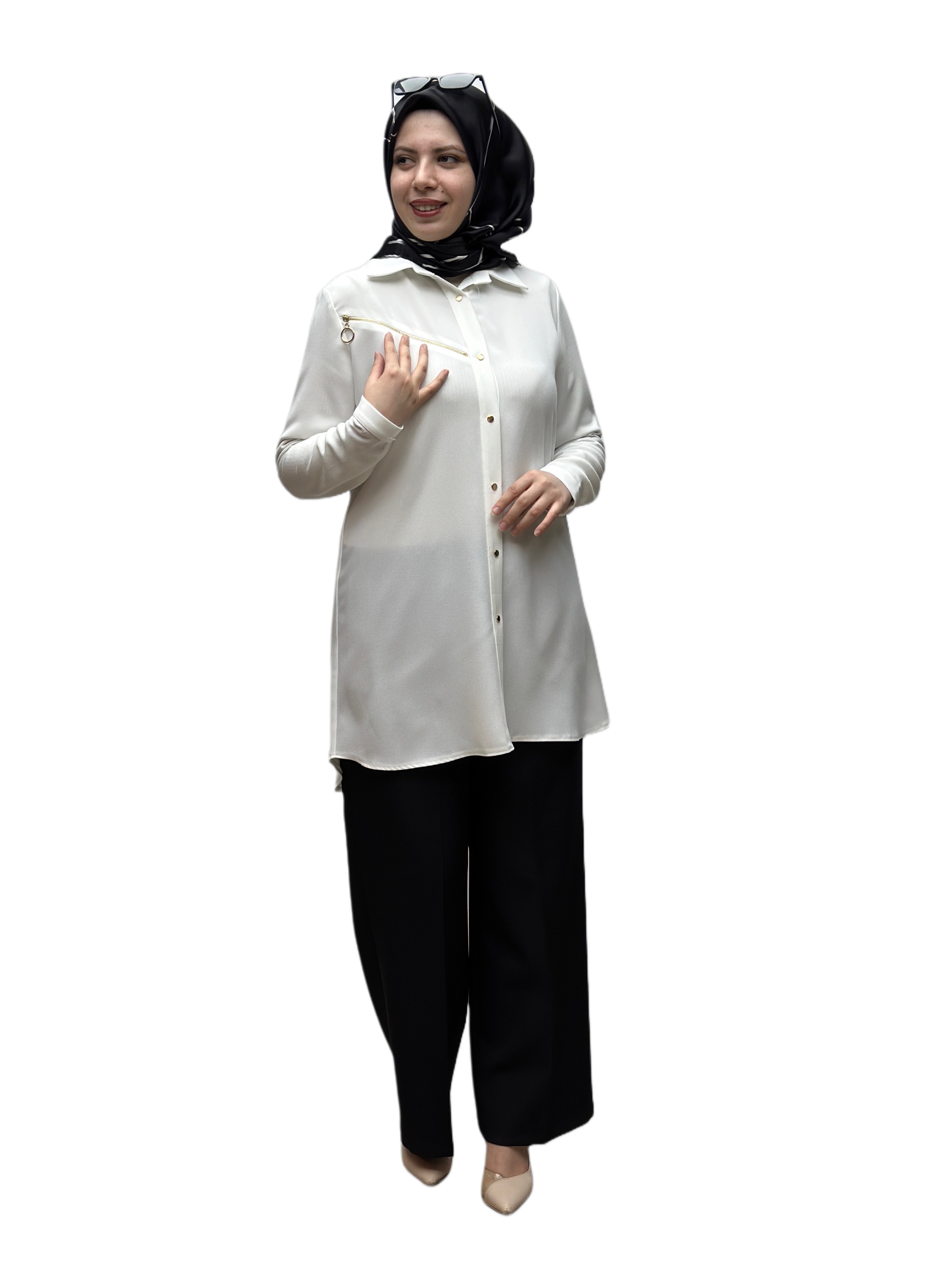 Fermuarlı Tunik A1584