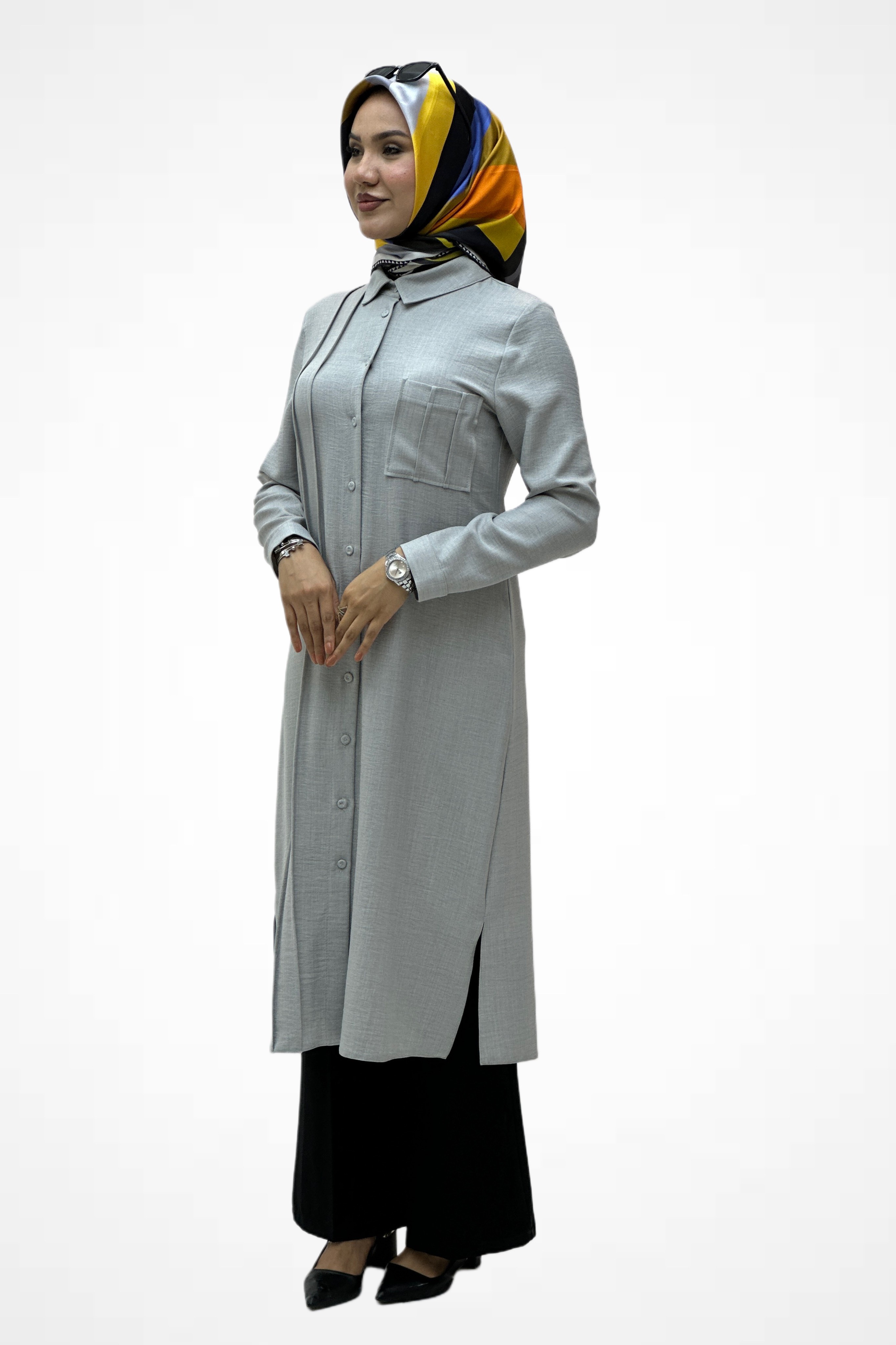 Nervürlü Tunik 2908