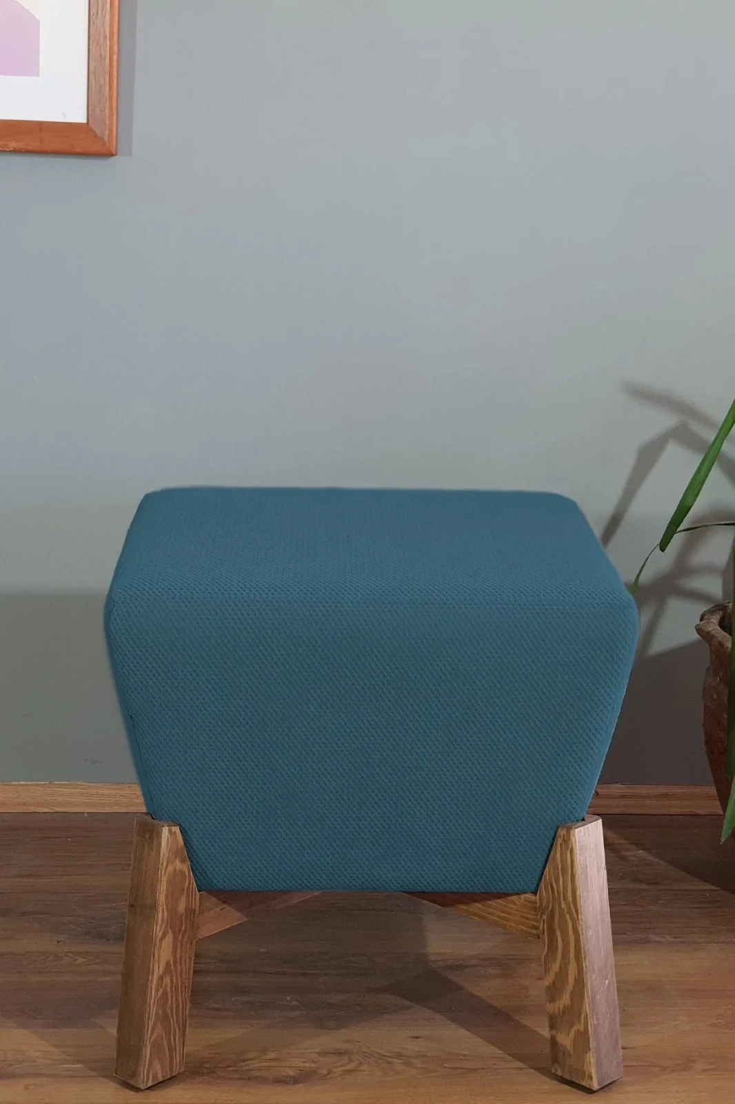 Piramit Puf 46 X 46 - Petrol Yeşili