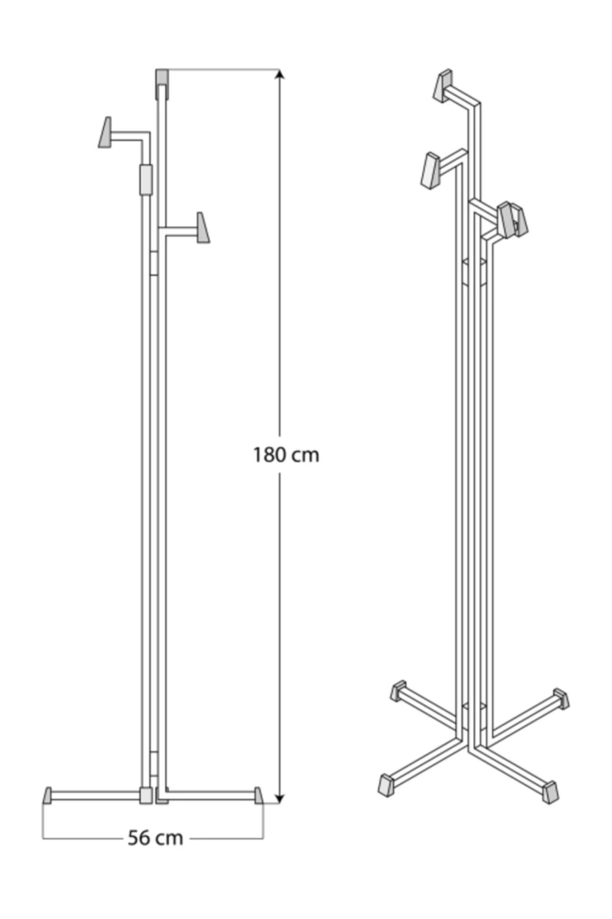 Metal Ayaklı Askılık