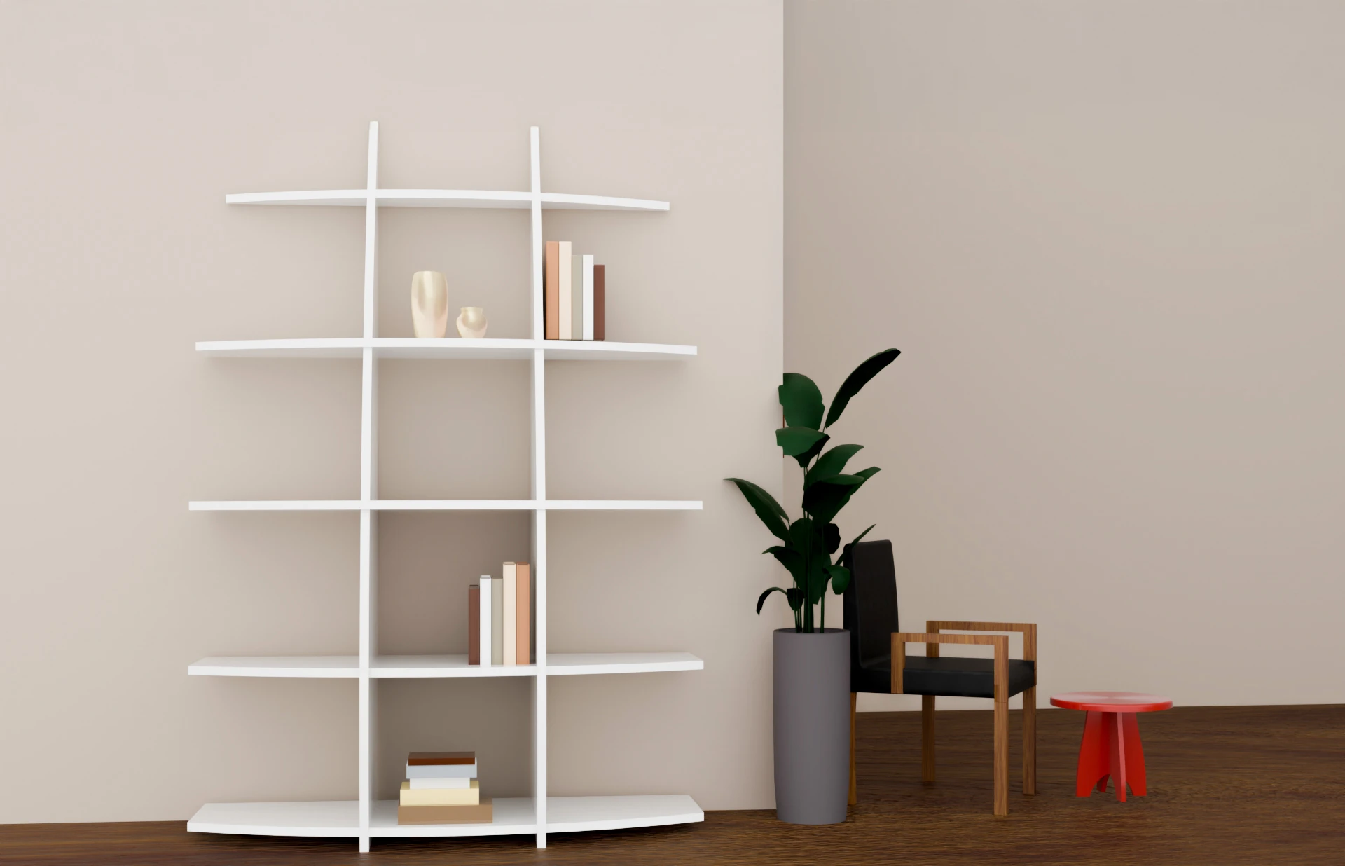 5 Raflı Yelken Kitaplık