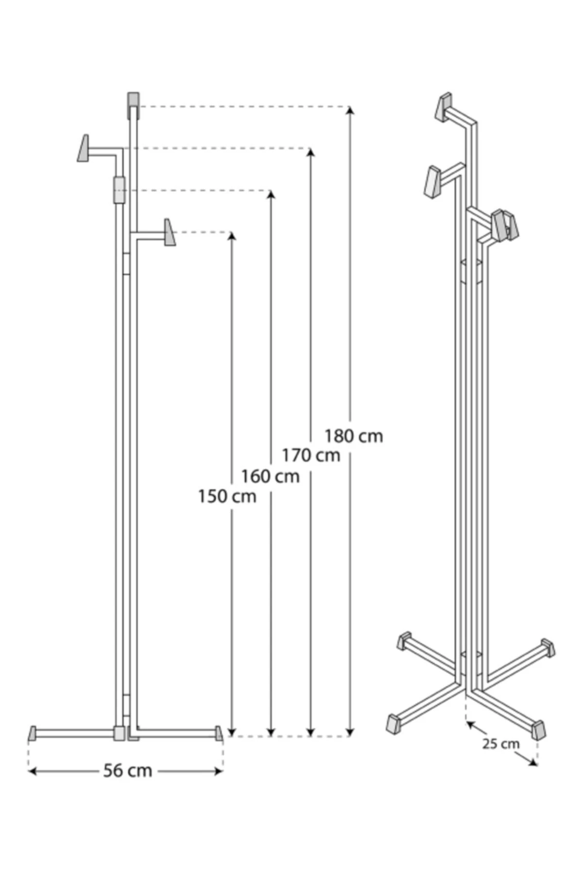 Metal Ayaklı Askılık