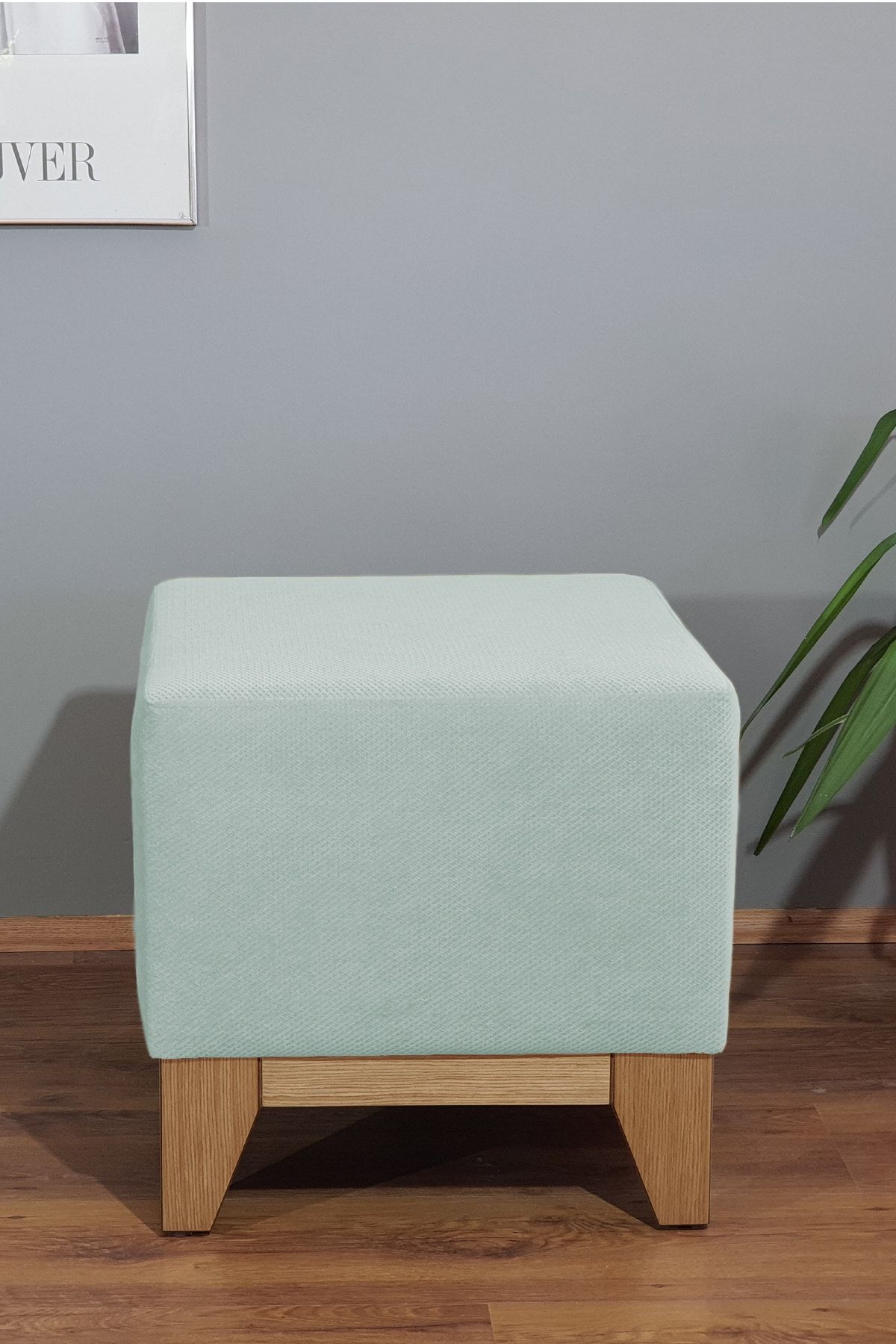 Kare Puf 46 X 46 - Su Yeşili