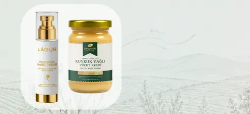 LÁGUS el kremi ve Beyyurdu kuyruk yağlı vücut kremi