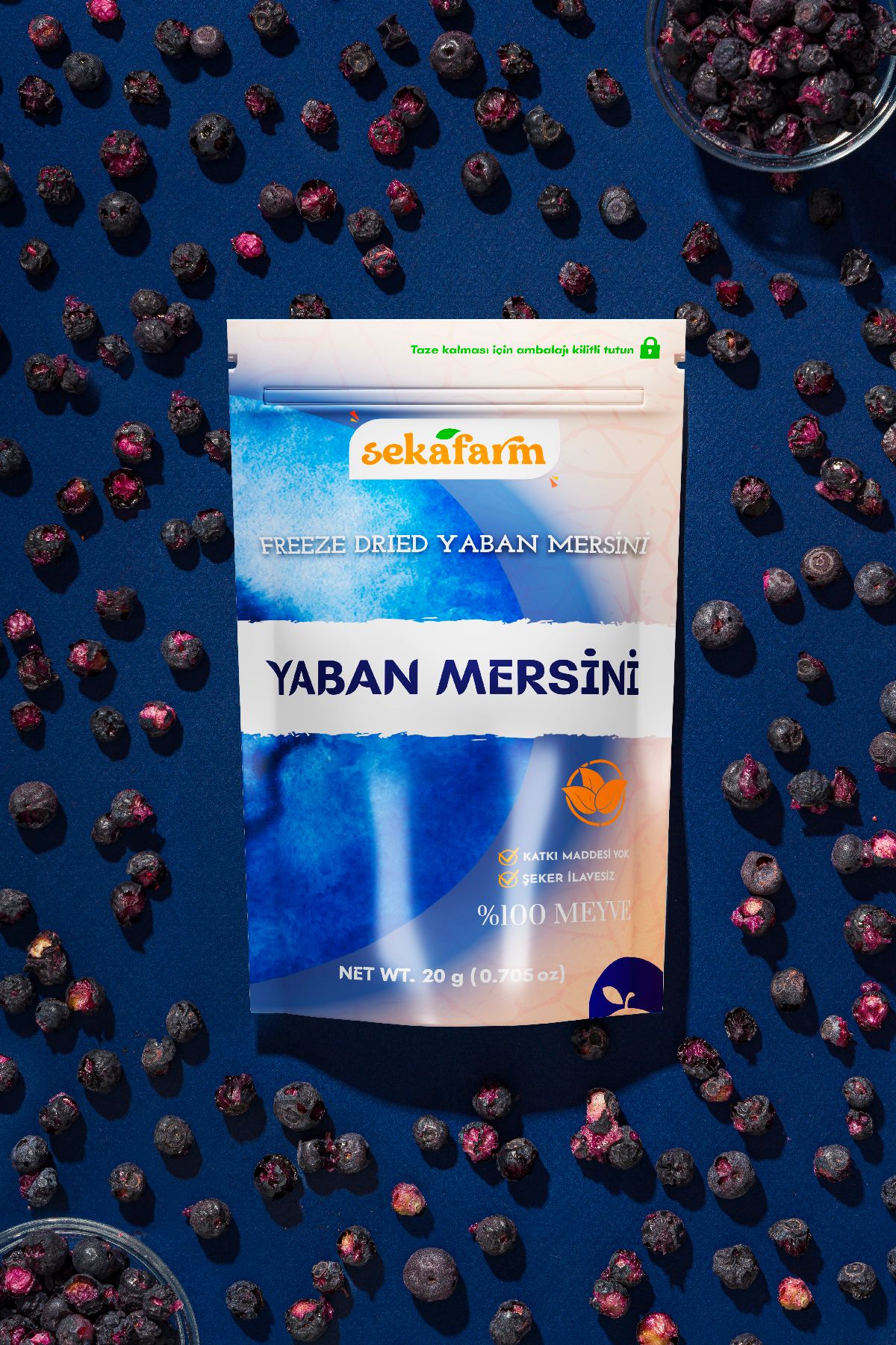 Dondurularak Kurutulmuş Yaban Mersini 20 Gr