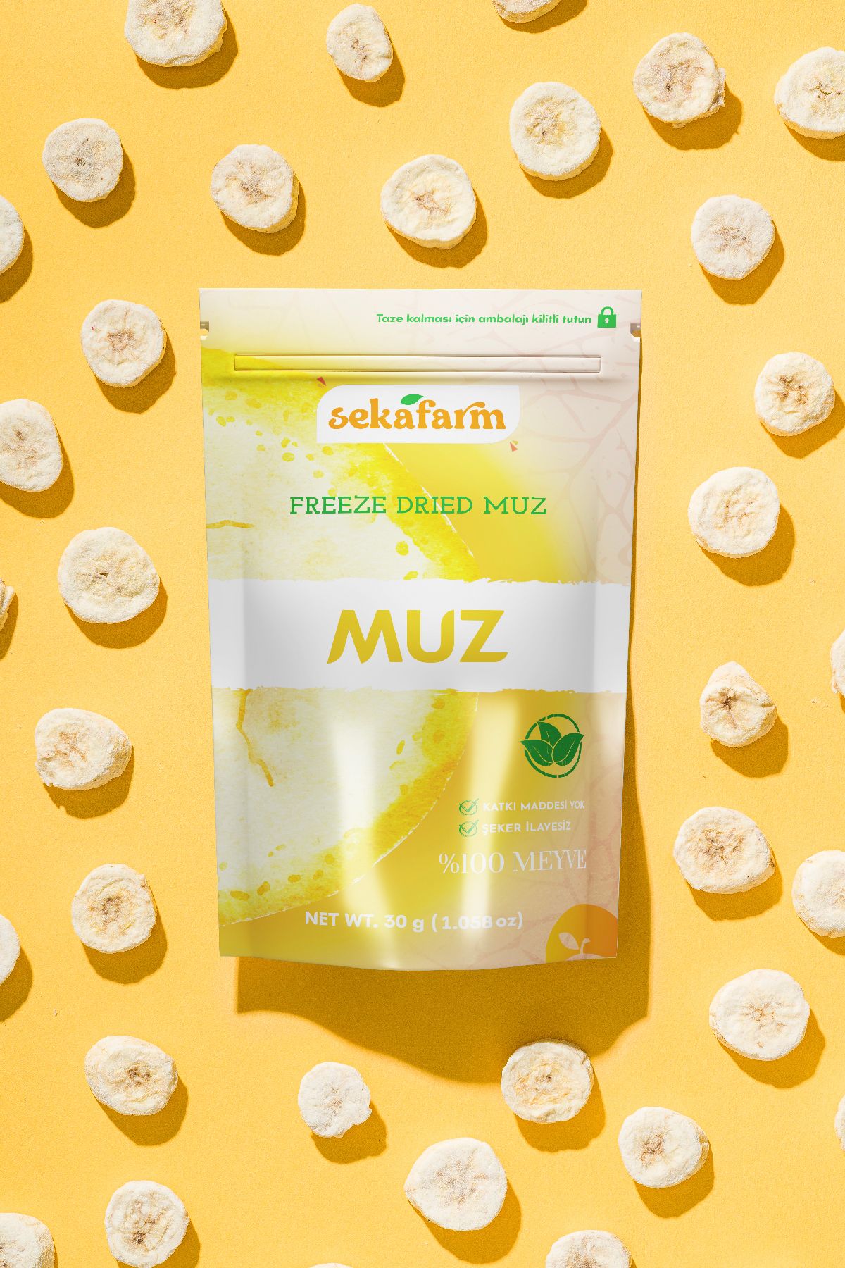 Dondurularak Kurutulmuş Muz 30 Gr