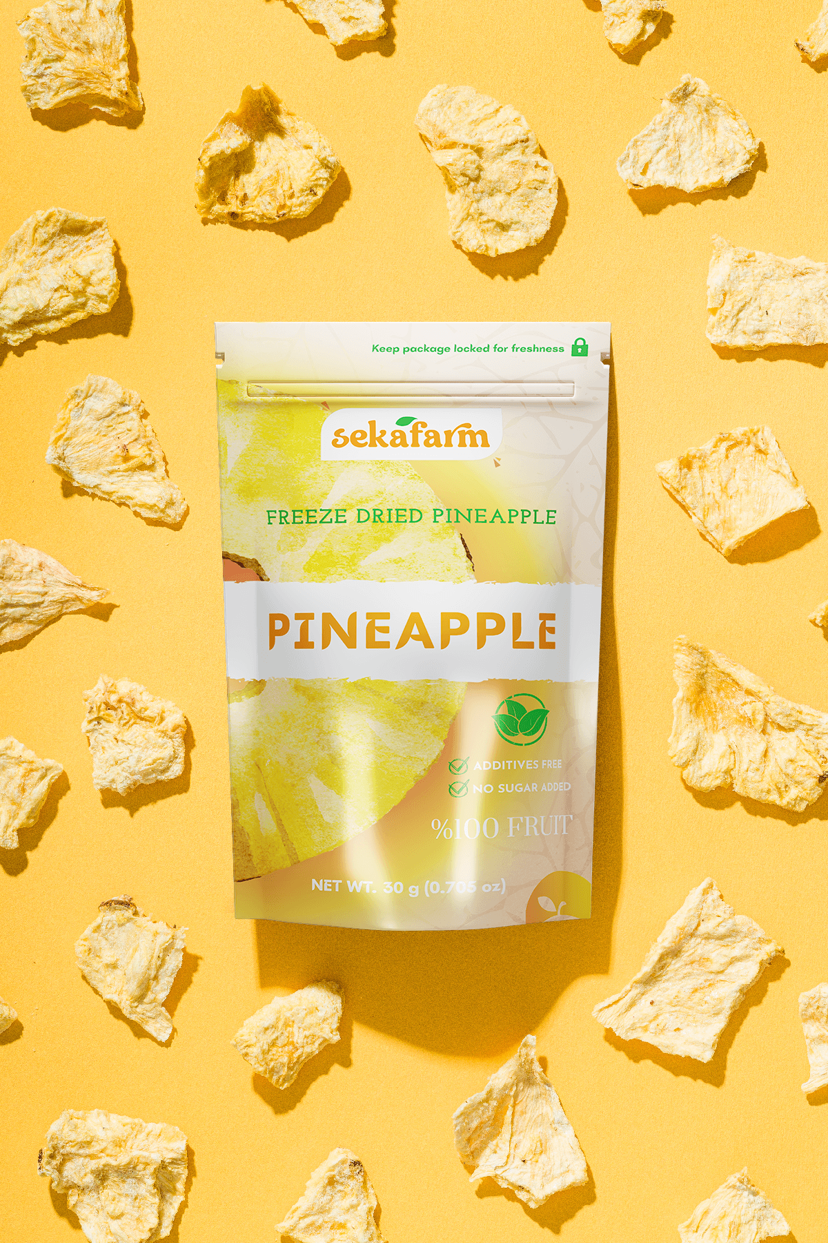 Dondurularak Kurutulmuş Ananas 30 Gr