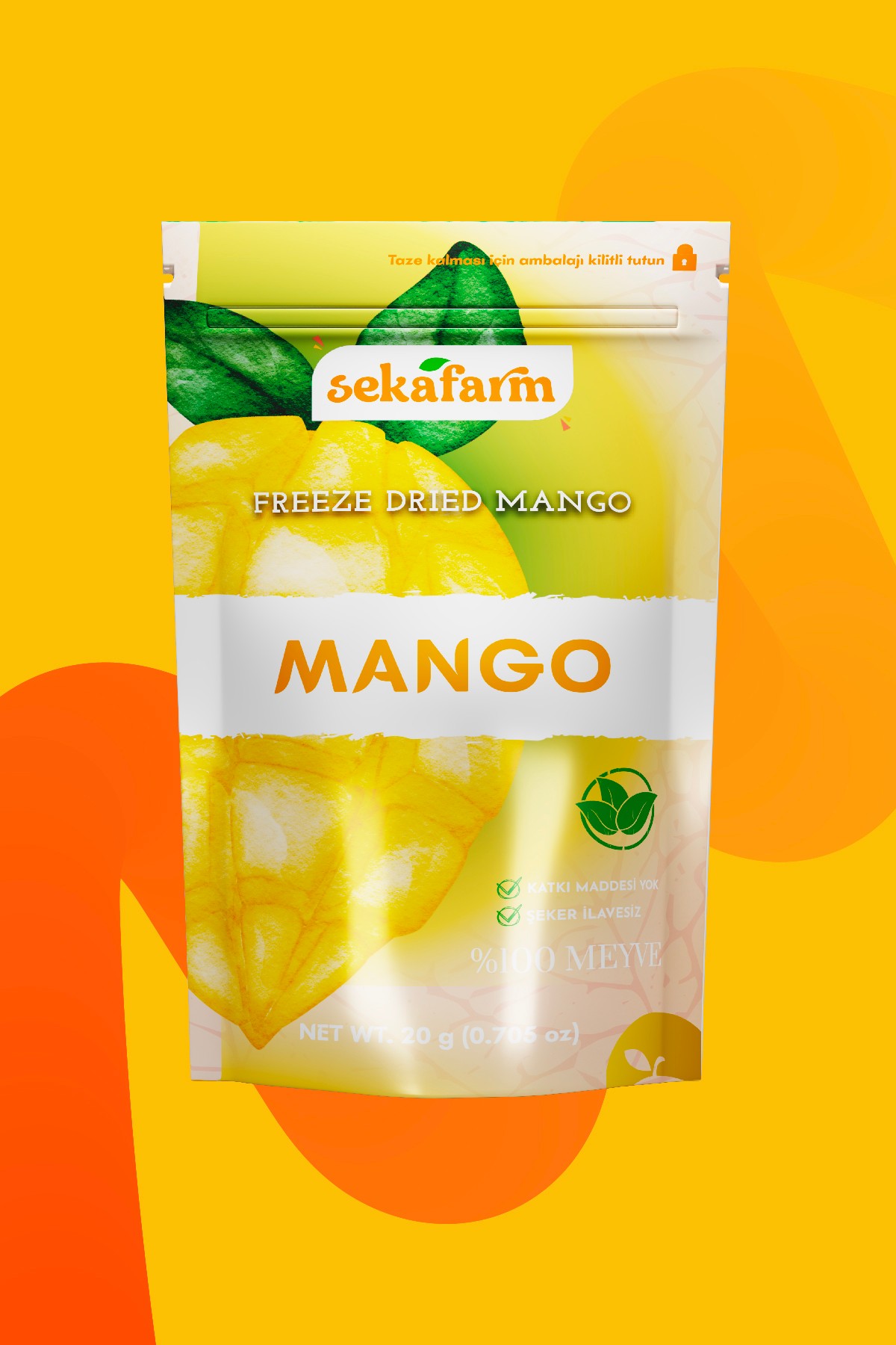 Dondurularak Kurutulmuş Mango 20 Gr