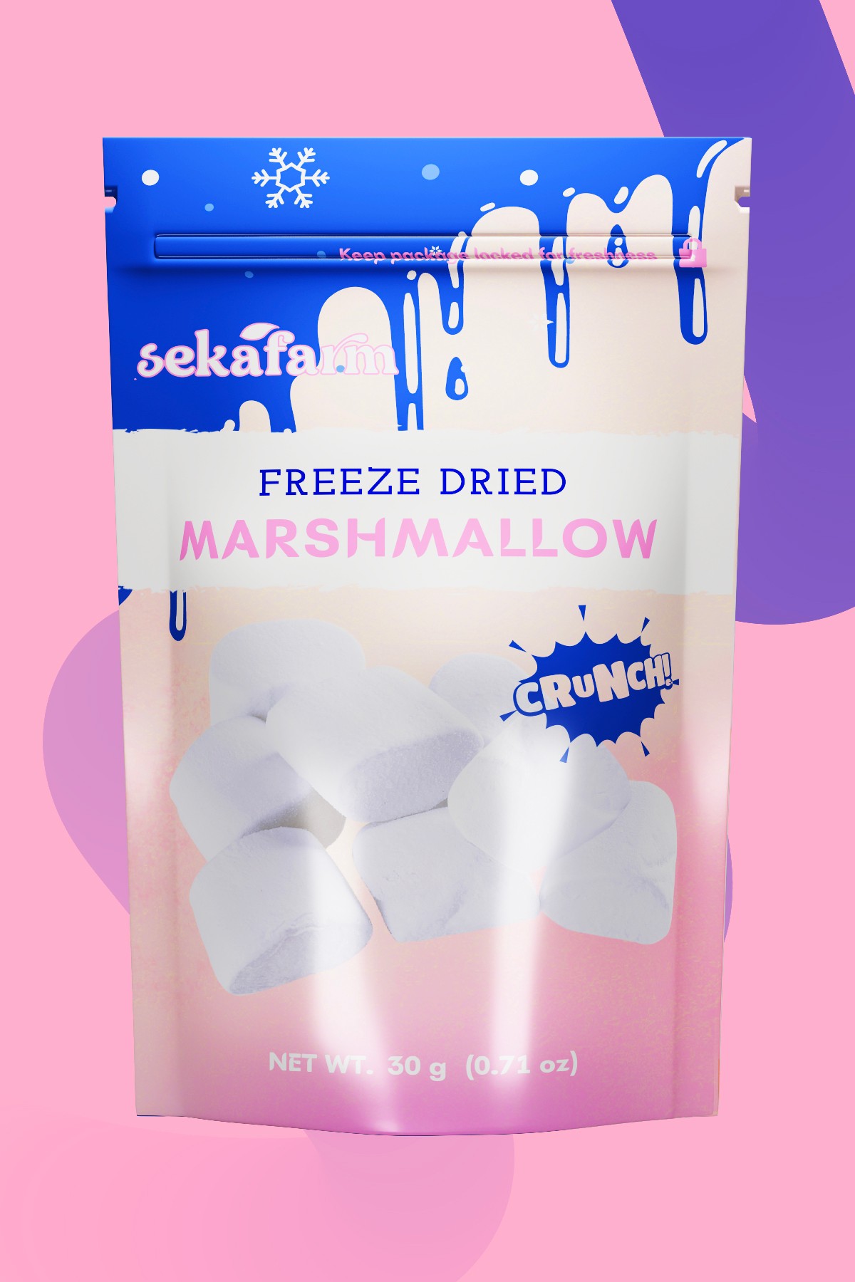 Dondurularak Kurutulmuş Marshmallow 30 Gr
