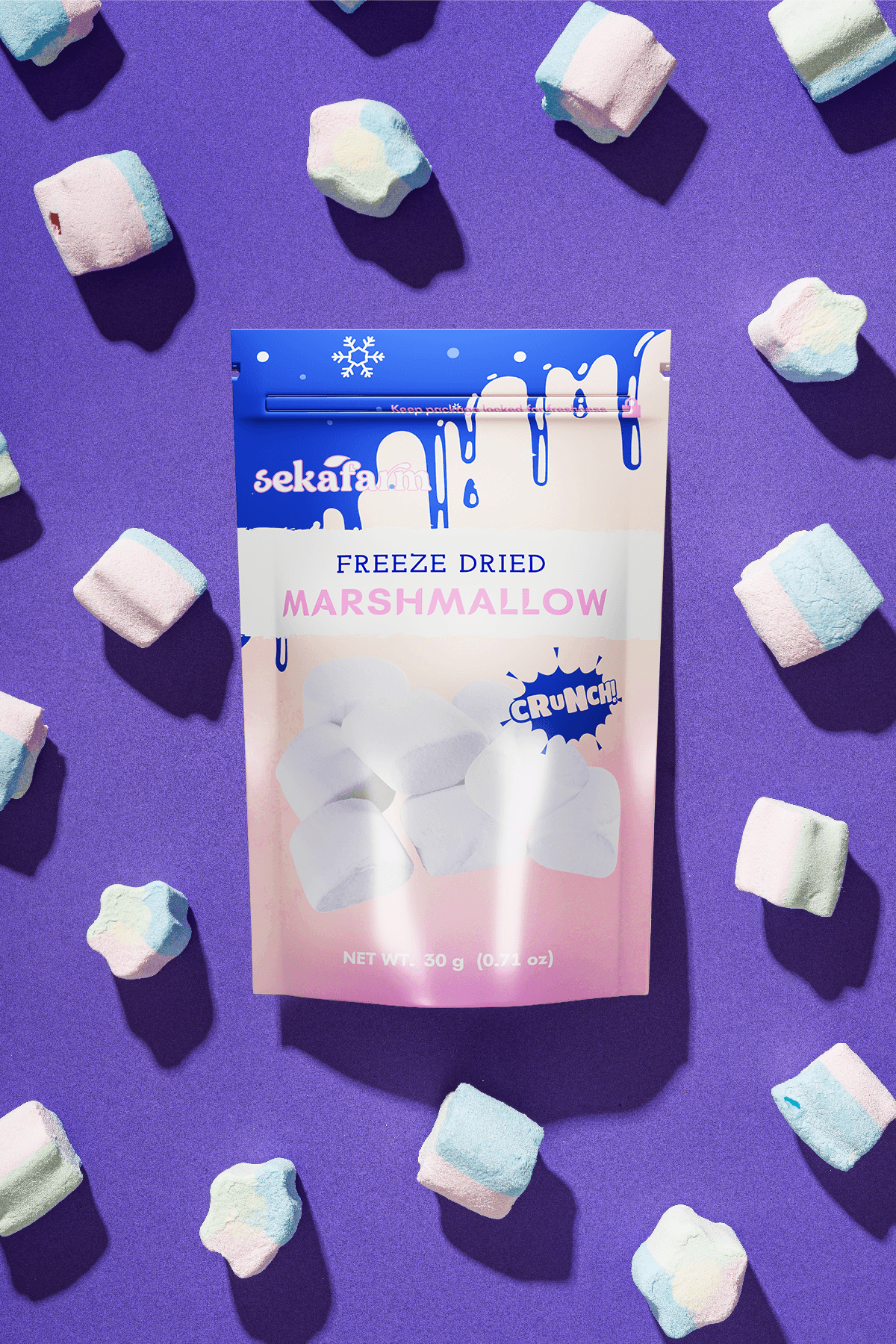 Dondurularak Kurutulmuş Marshmallow 30 Gr
