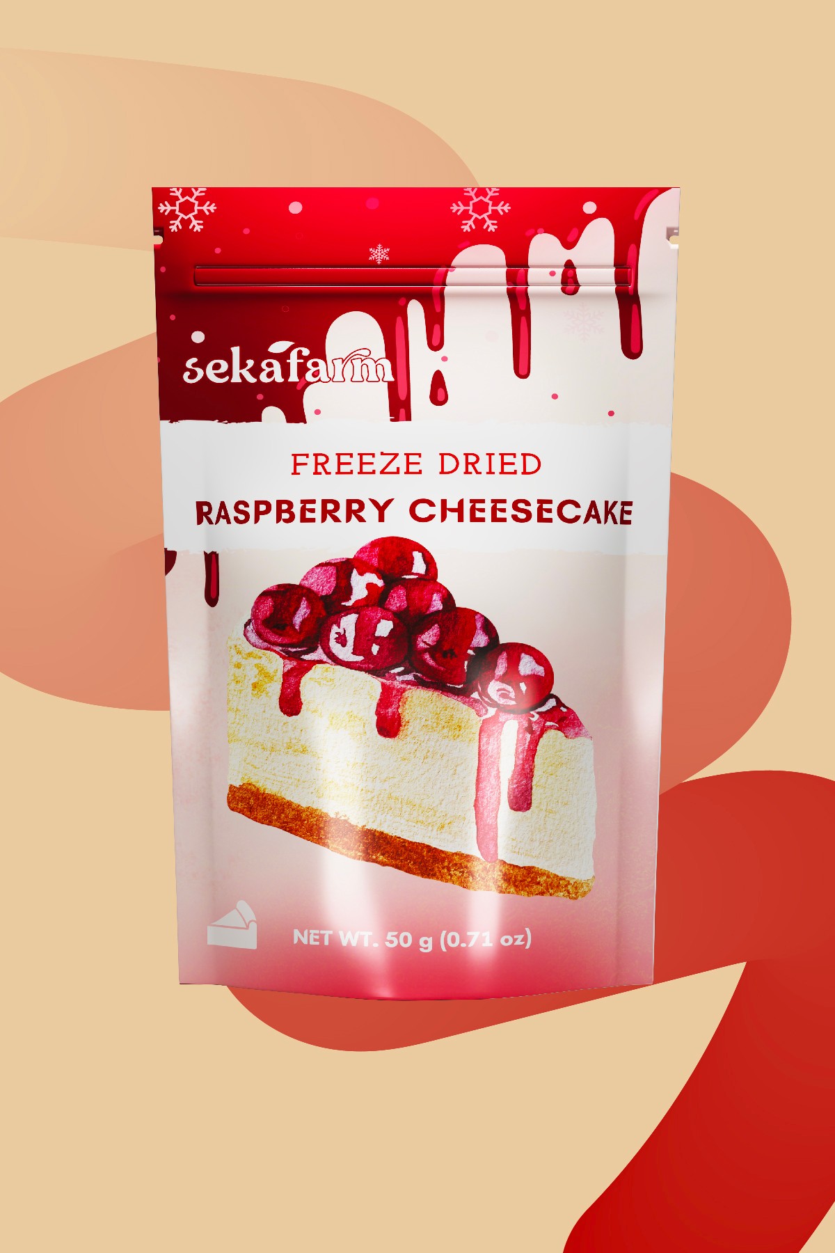 Dondurularak Kurutulmuş Ahududu Cheesecake 50 Gr